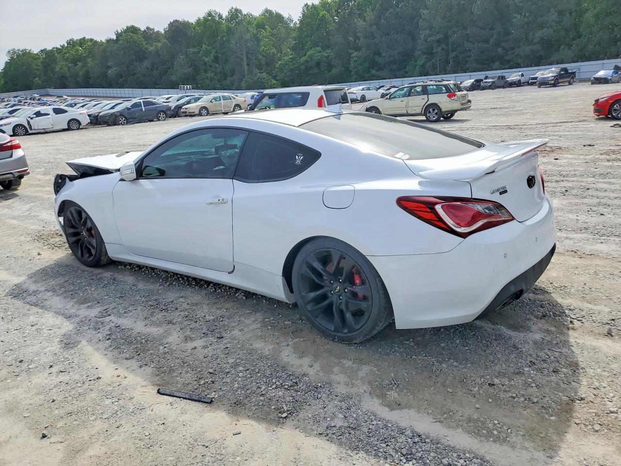 2015 Hyundai Genesis Coupe 3.8 Ultimate White vin: KMHHU6KJ4FU130506