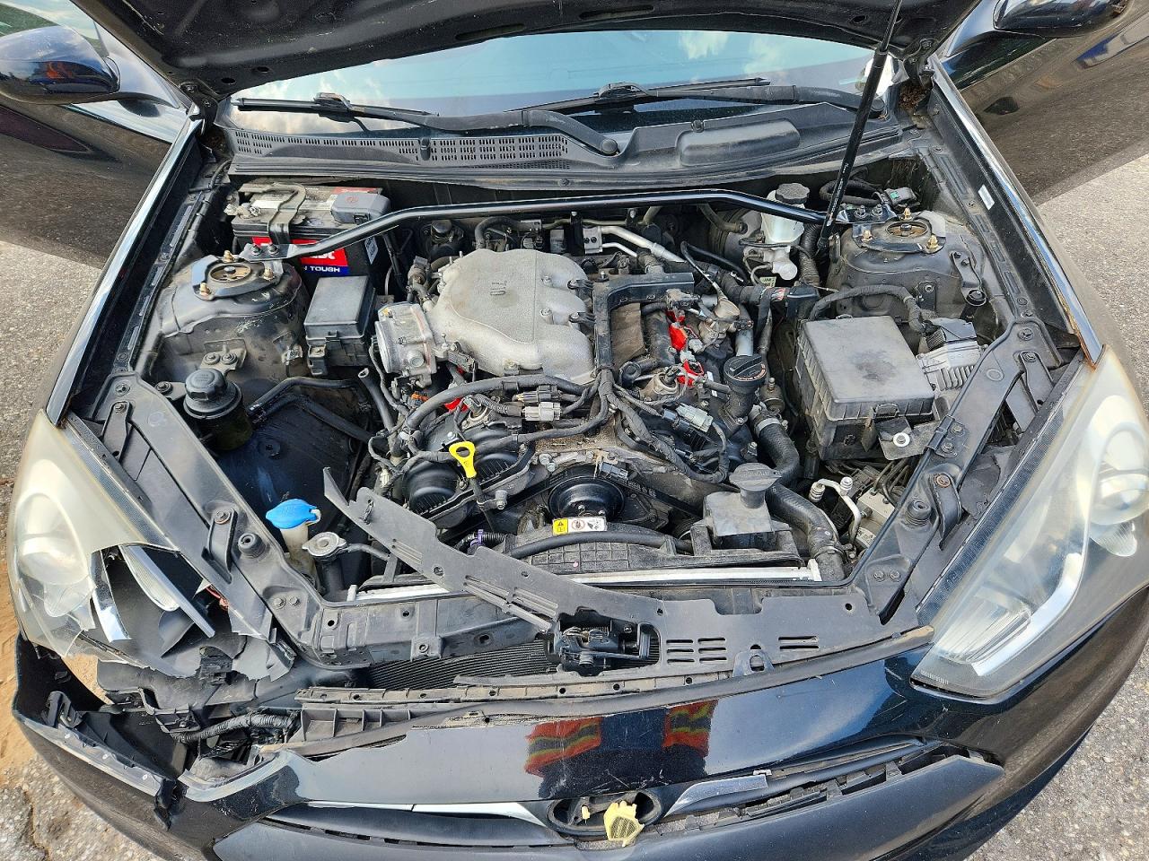 2013 Hyundai Genesis Coupe 3.8l Black vin: KMHHU6KJ5DU085685