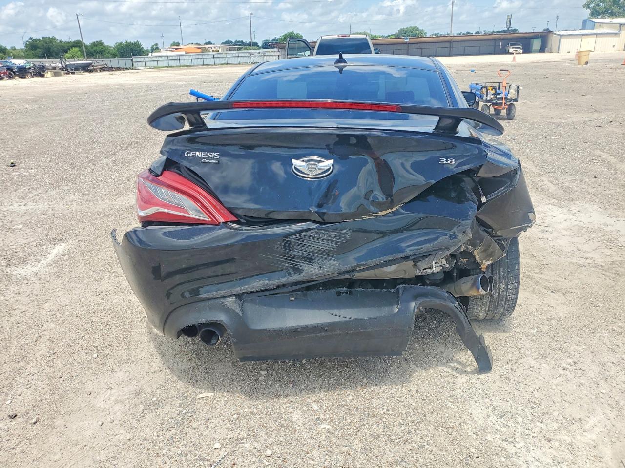 2013 Hyundai Genesis Coupe 3.8l Черный vin: KMHHU6KJ5DU089221