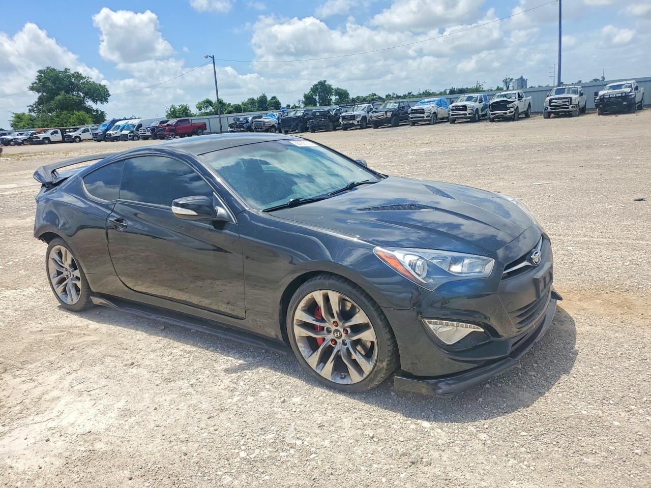 2013 Hyundai Genesis Coupe 3.8l Черный vin: KMHHU6KJ5DU089221