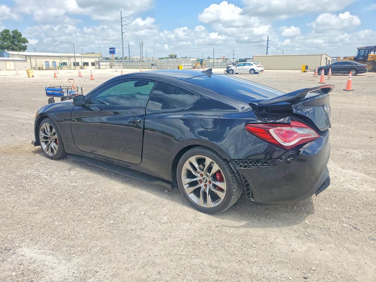 2013 Hyundai Genesis Coupe 3.8l Черный vin: KMHHU6KJ5DU089221