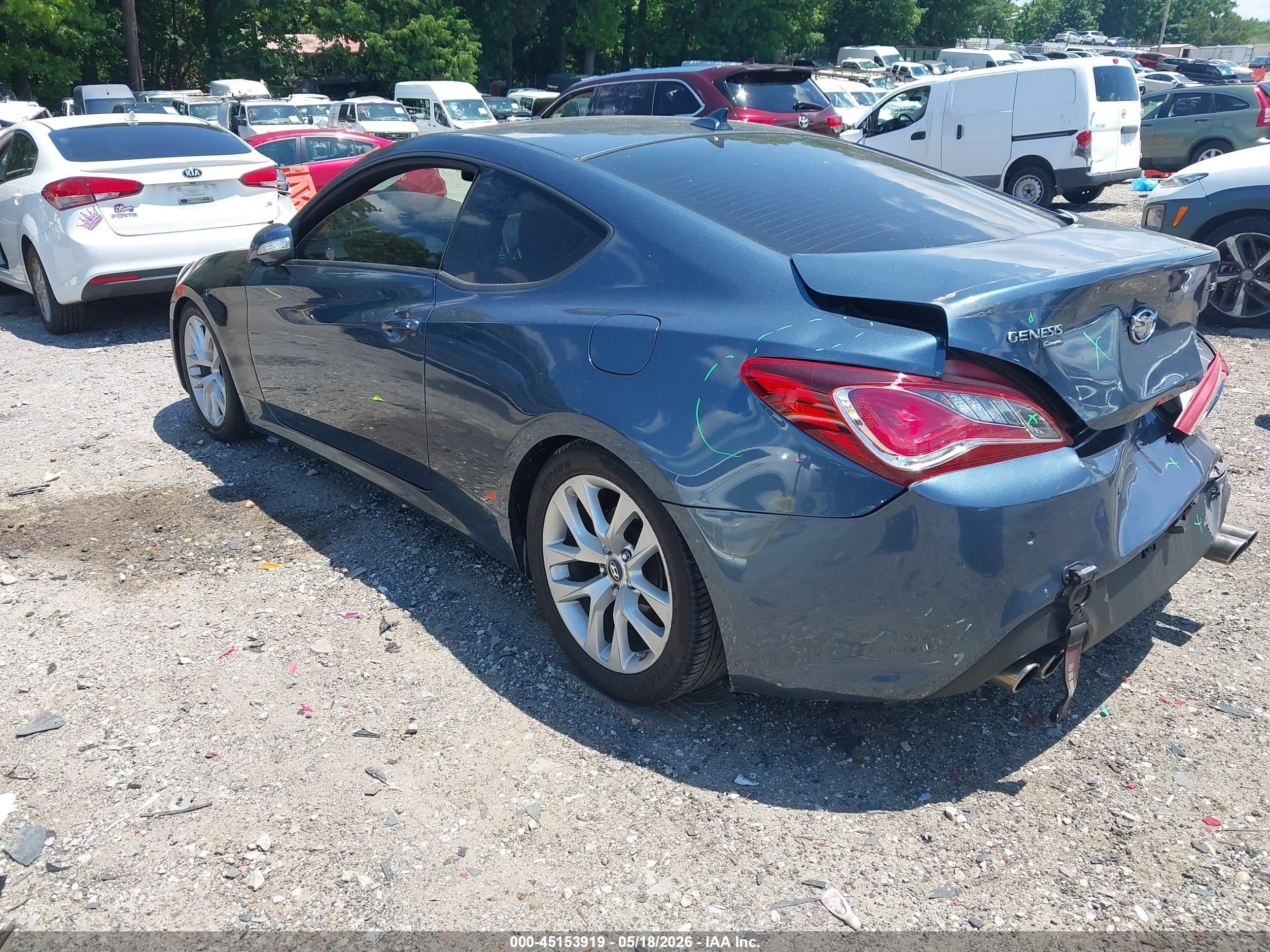 2013 Hyundai Genesis 3.8 Grand Touring Gray vin: KMHHU6KJ5DU089817