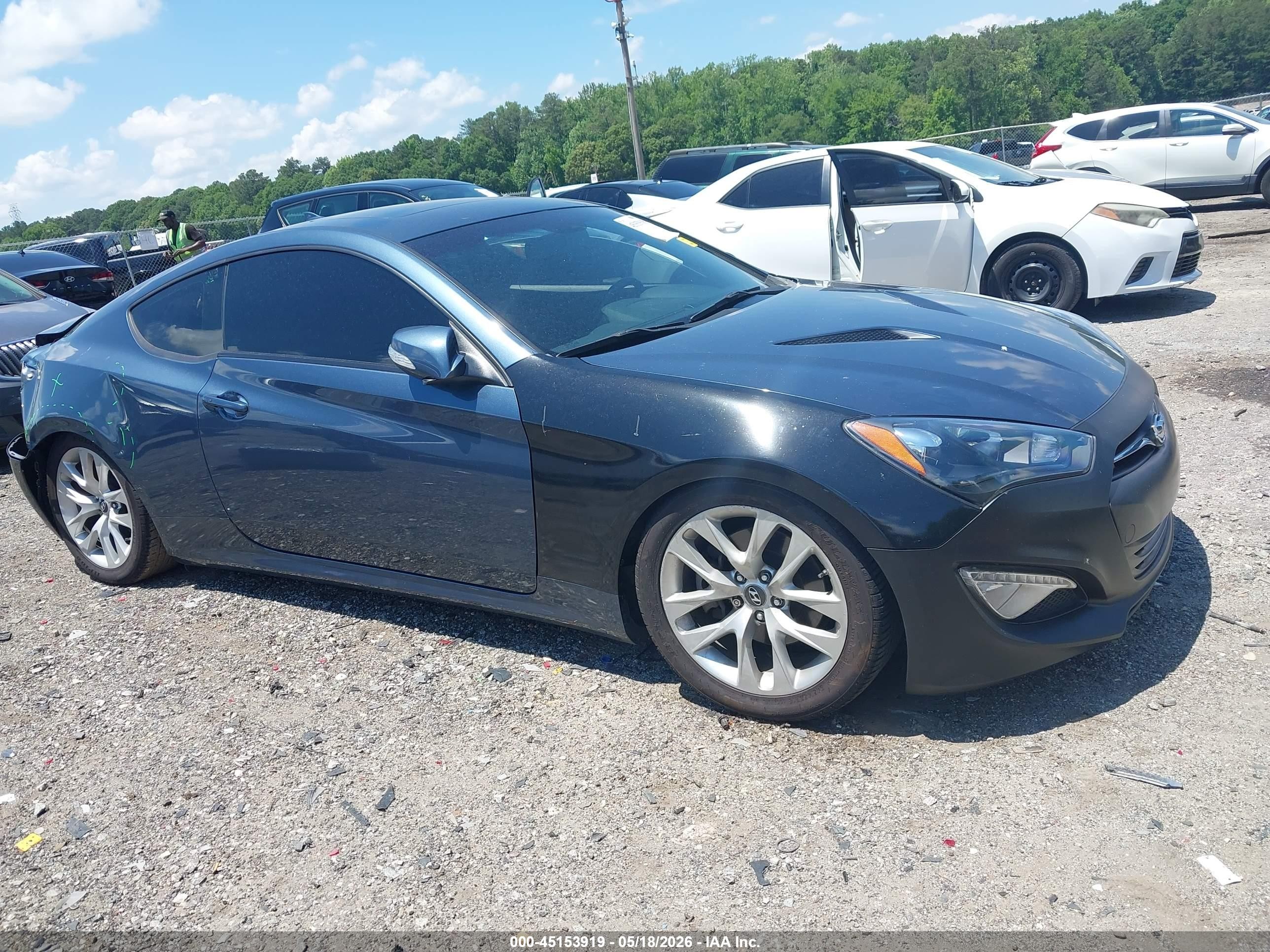 2013 Hyundai Genesis 3.8 Grand Touring Gray vin: KMHHU6KJ5DU089817
