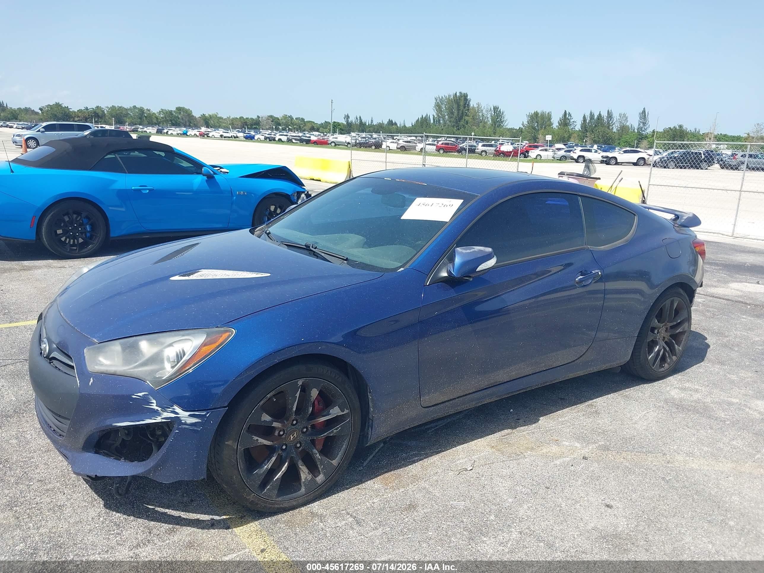 2015 Hyundai Genesis 3.8 Ultimate Blue vin: KMHHU6KJ5FU130238