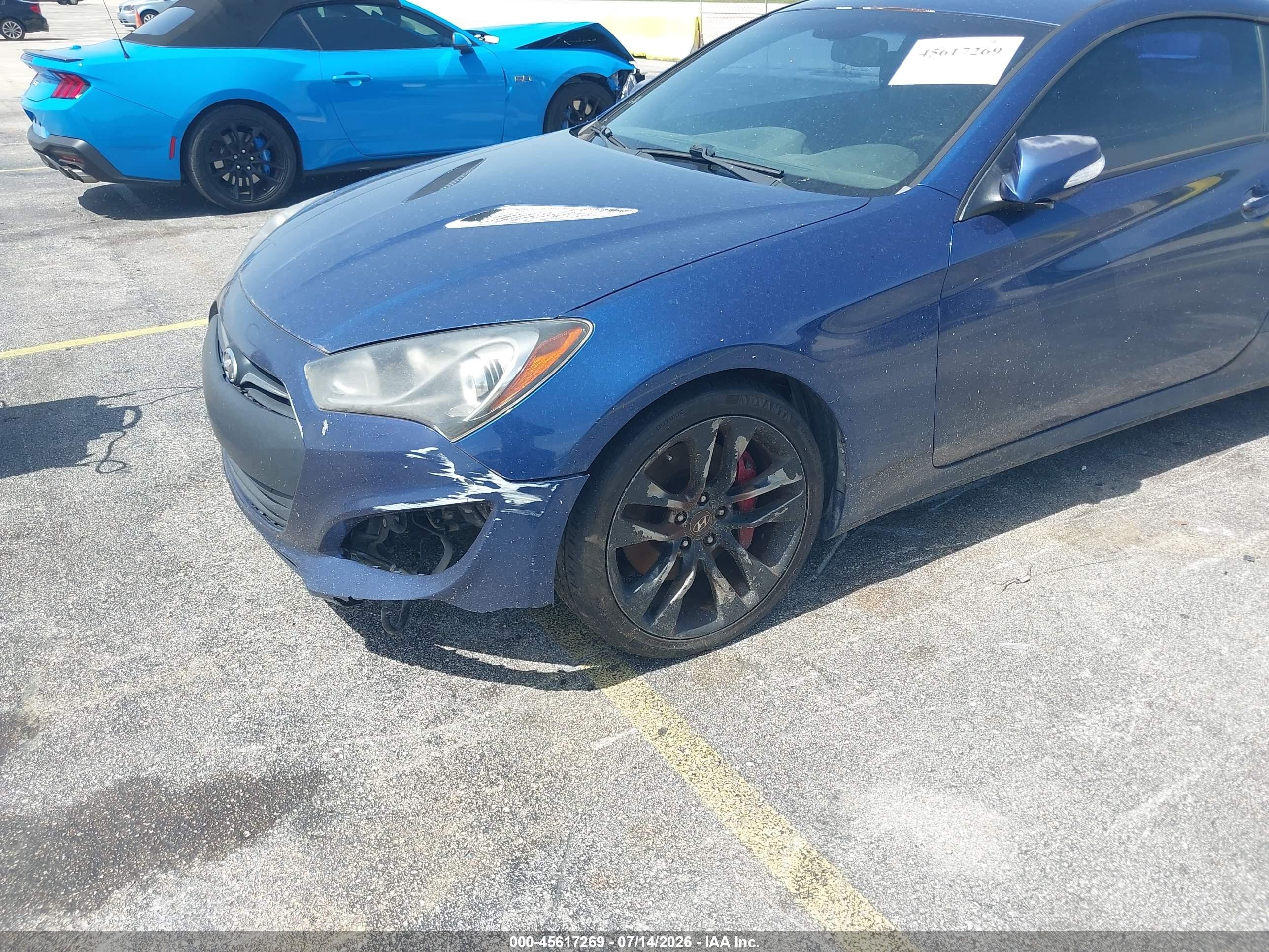 2015 Hyundai Genesis 3.8 Ultimate Blue vin: KMHHU6KJ5FU130238