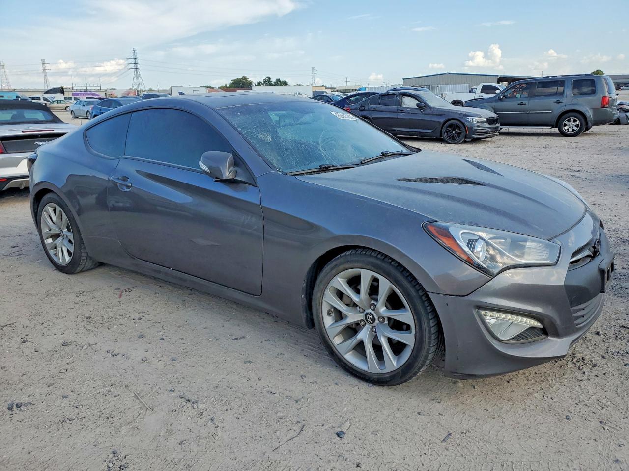 2013 Hyundai Genesis Coupe 3.8 Grand Touring Серый vin: KMHHU6KJ6DU092676