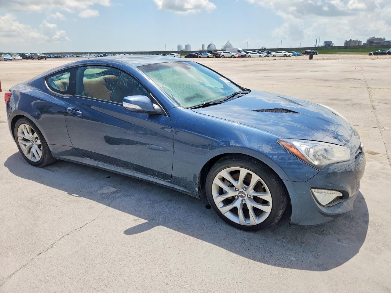 2013 Hyundai Genesis Coupe 3.8l Blue vin: KMHHU6KJ6DU095965
