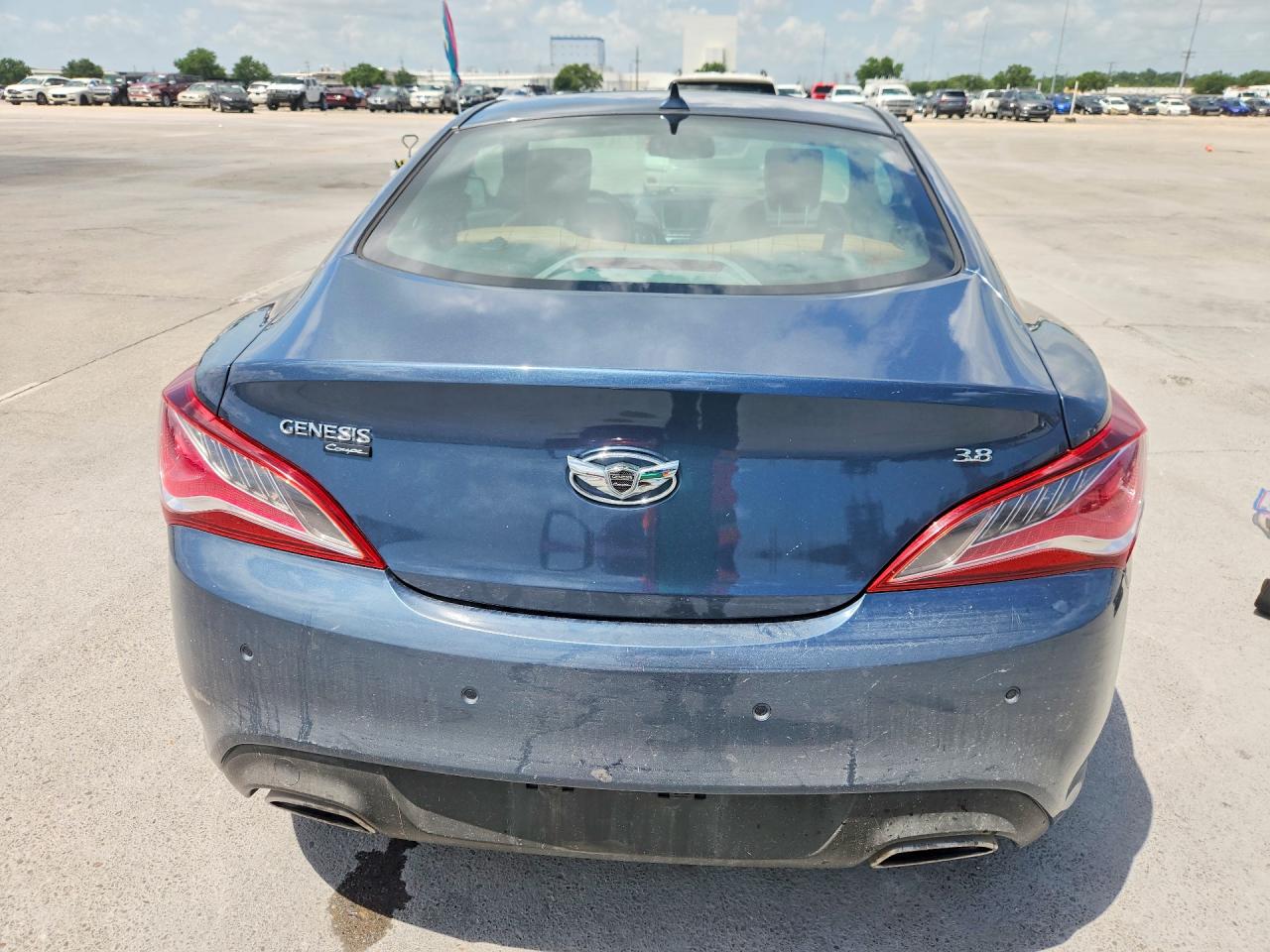 2013 Hyundai Genesis Coupe 3.8l Blue vin: KMHHU6KJ6DU095965