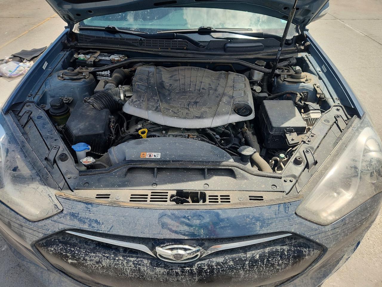 2013 Hyundai Genesis Coupe 3.8l Blue vin: KMHHU6KJ6DU095965