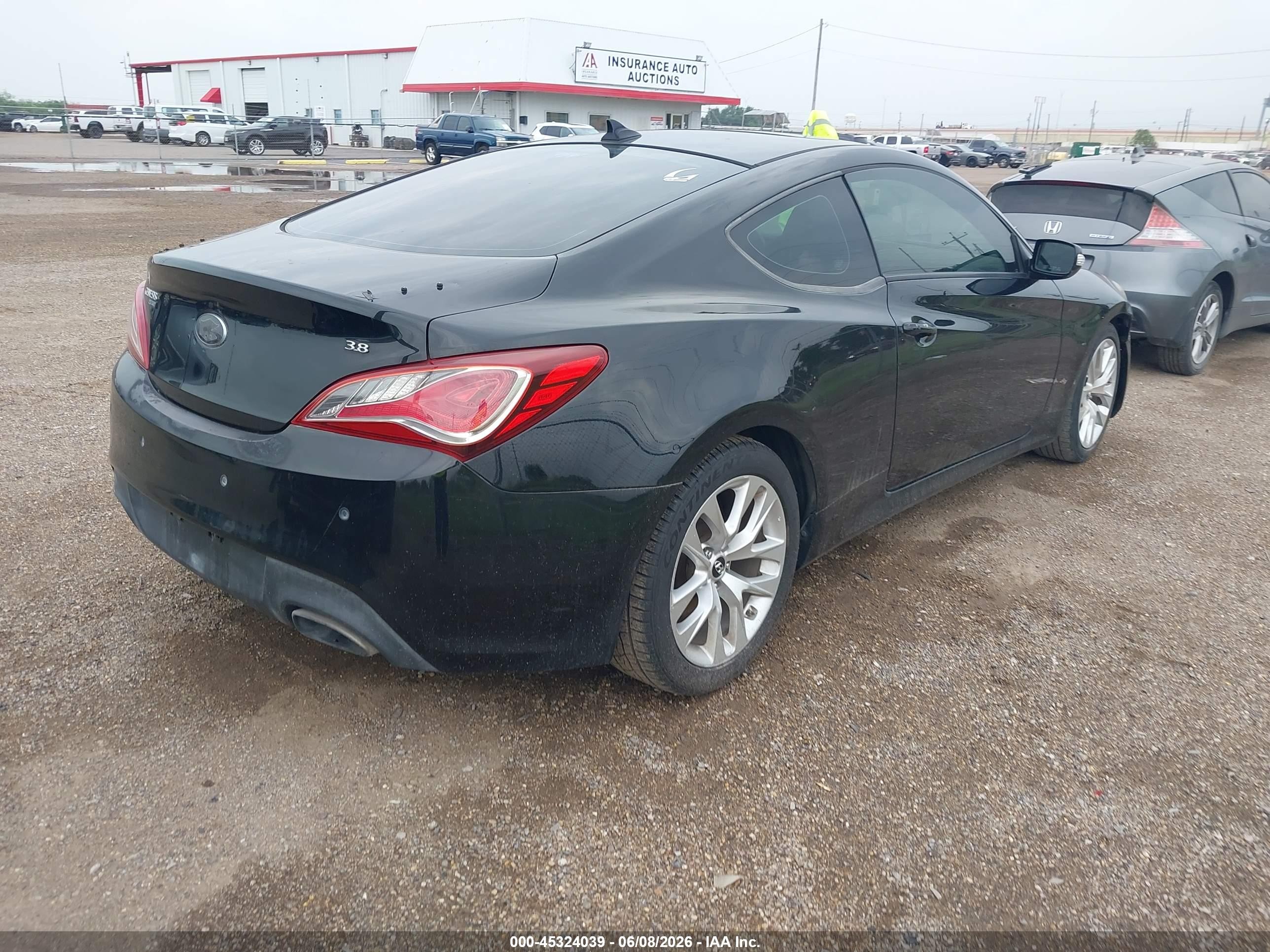 2013 Hyundai Genesis   Black vin: KMHHU6KJ6DU097988