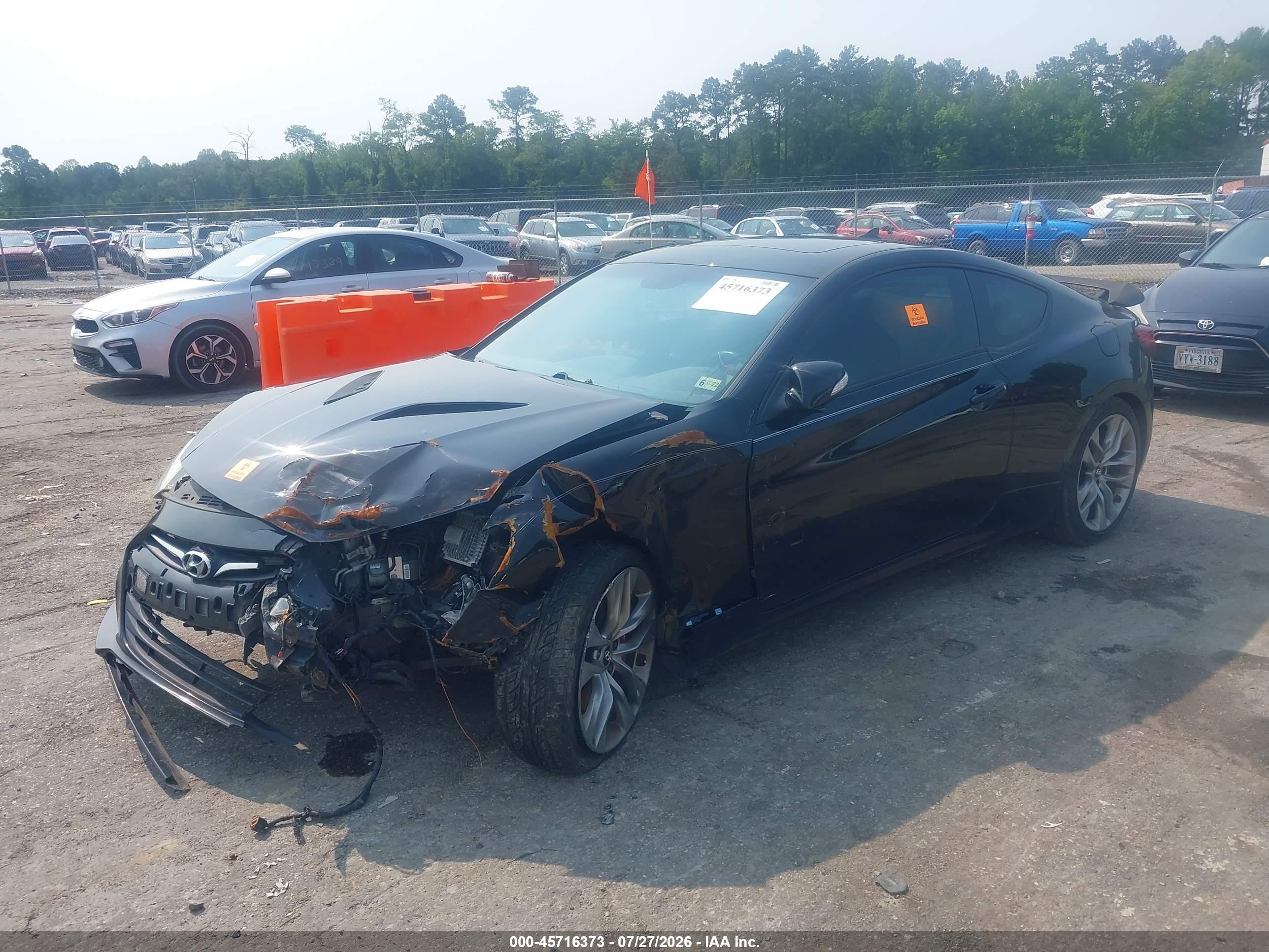 2013 Hyundai Genesis   Black vin: KMHHU6KJ6DU102672