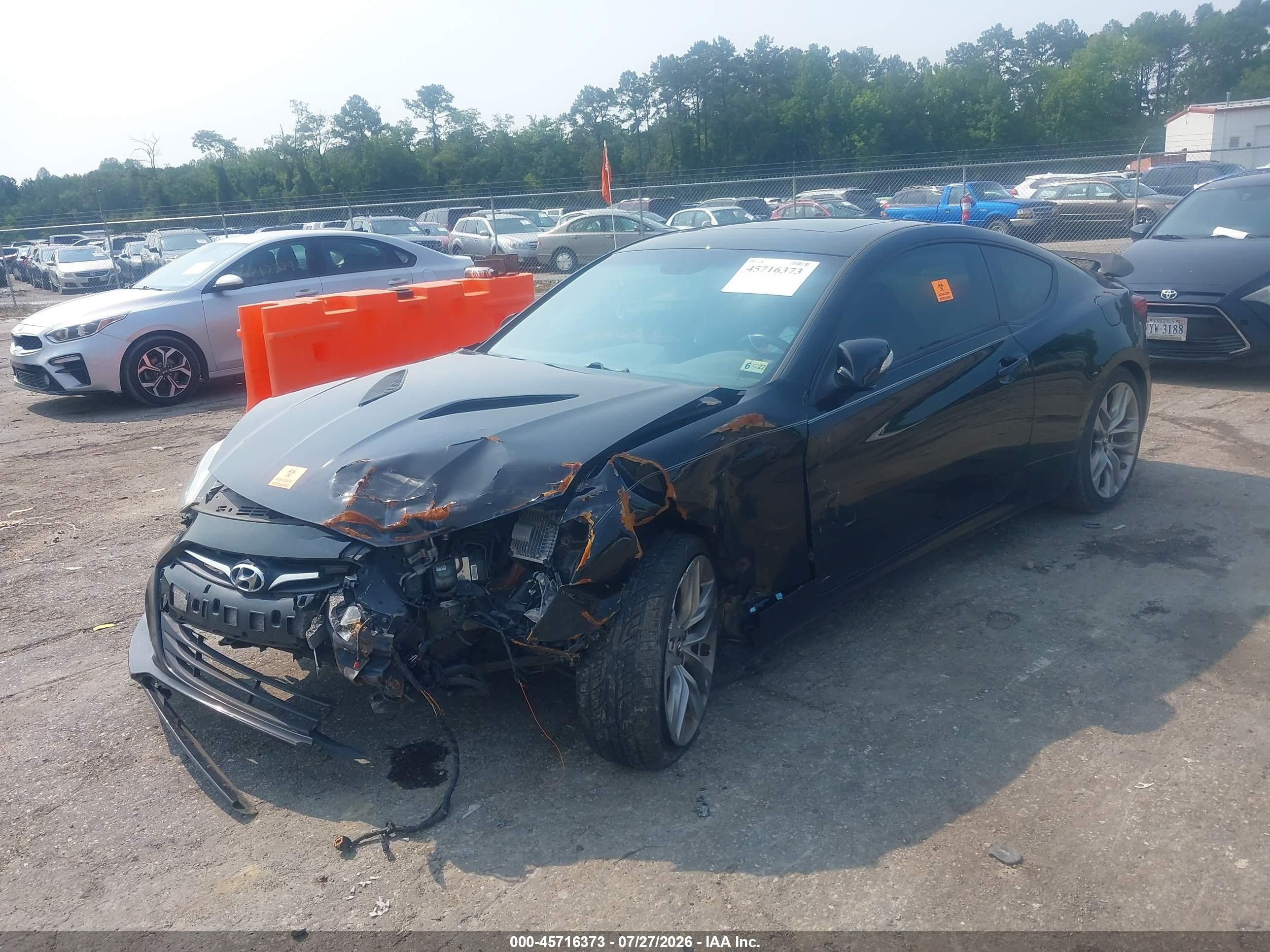 2013 Hyundai Genesis   Black vin: KMHHU6KJ6DU102672