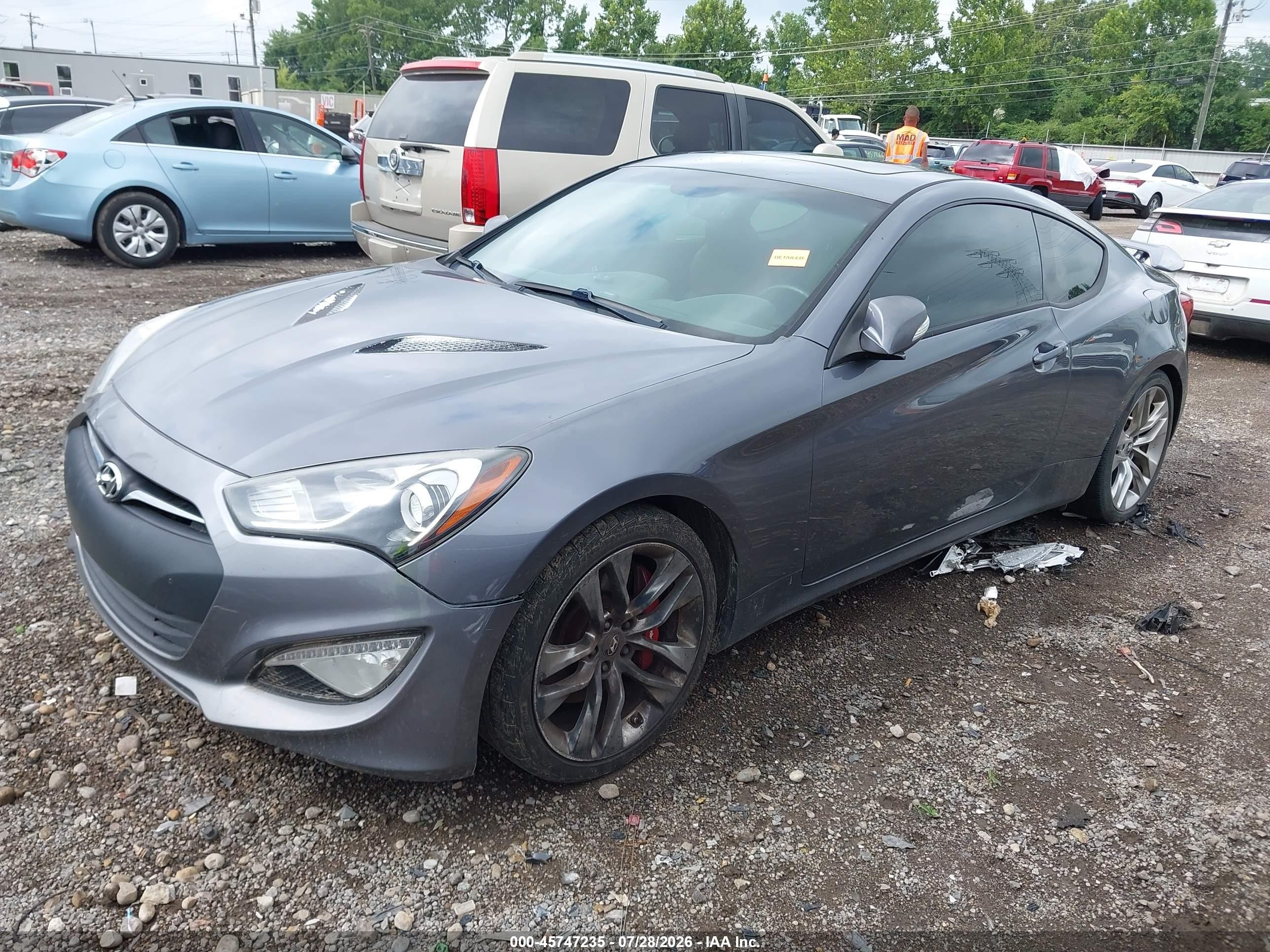 2015 Hyundai Genesis 3.8 Ultimate Серый vin: KMHHU6KJ6FU128370