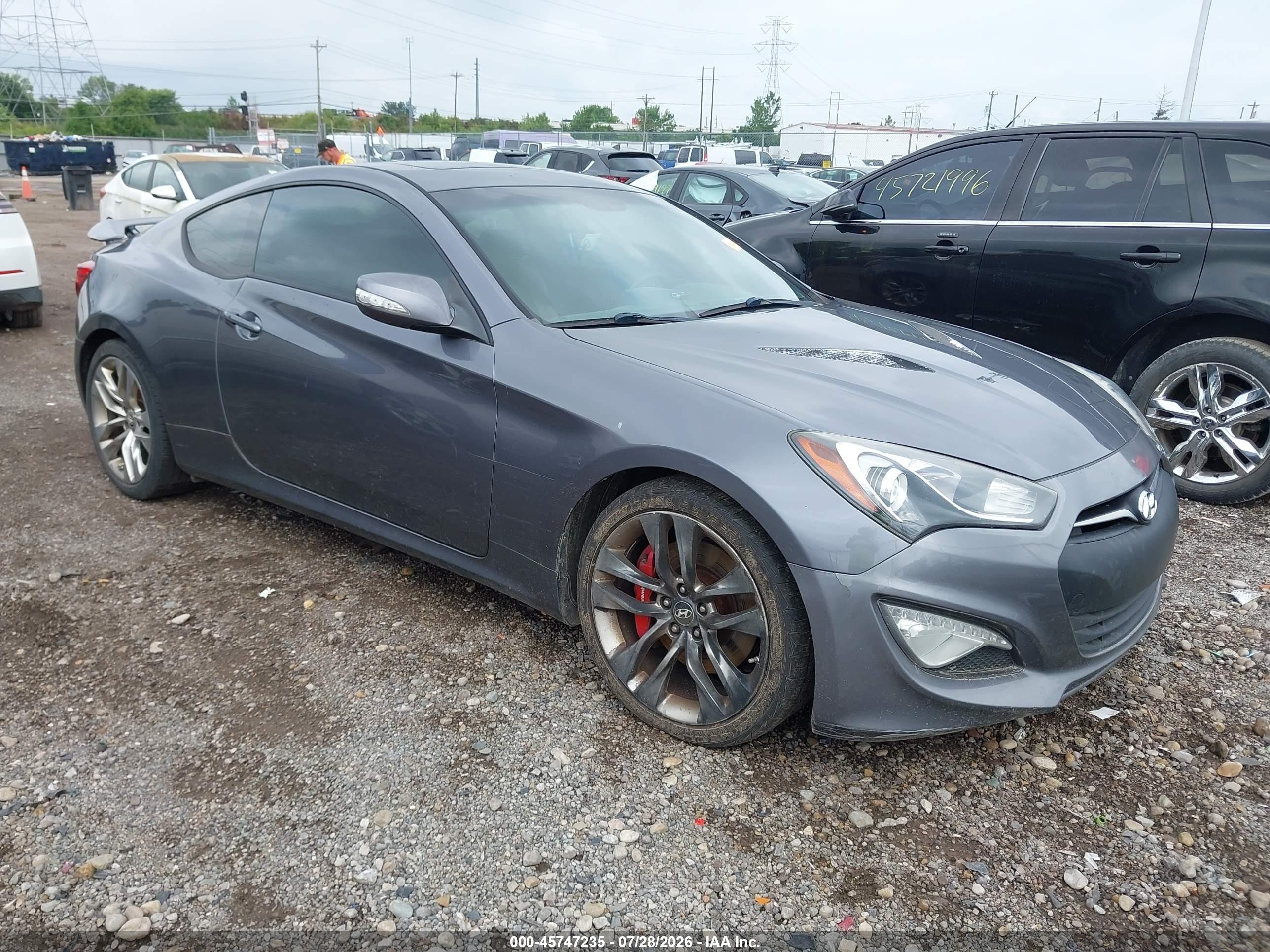 2015 Hyundai Genesis 3.8 Ultimate Серый vin: KMHHU6KJ6FU128370