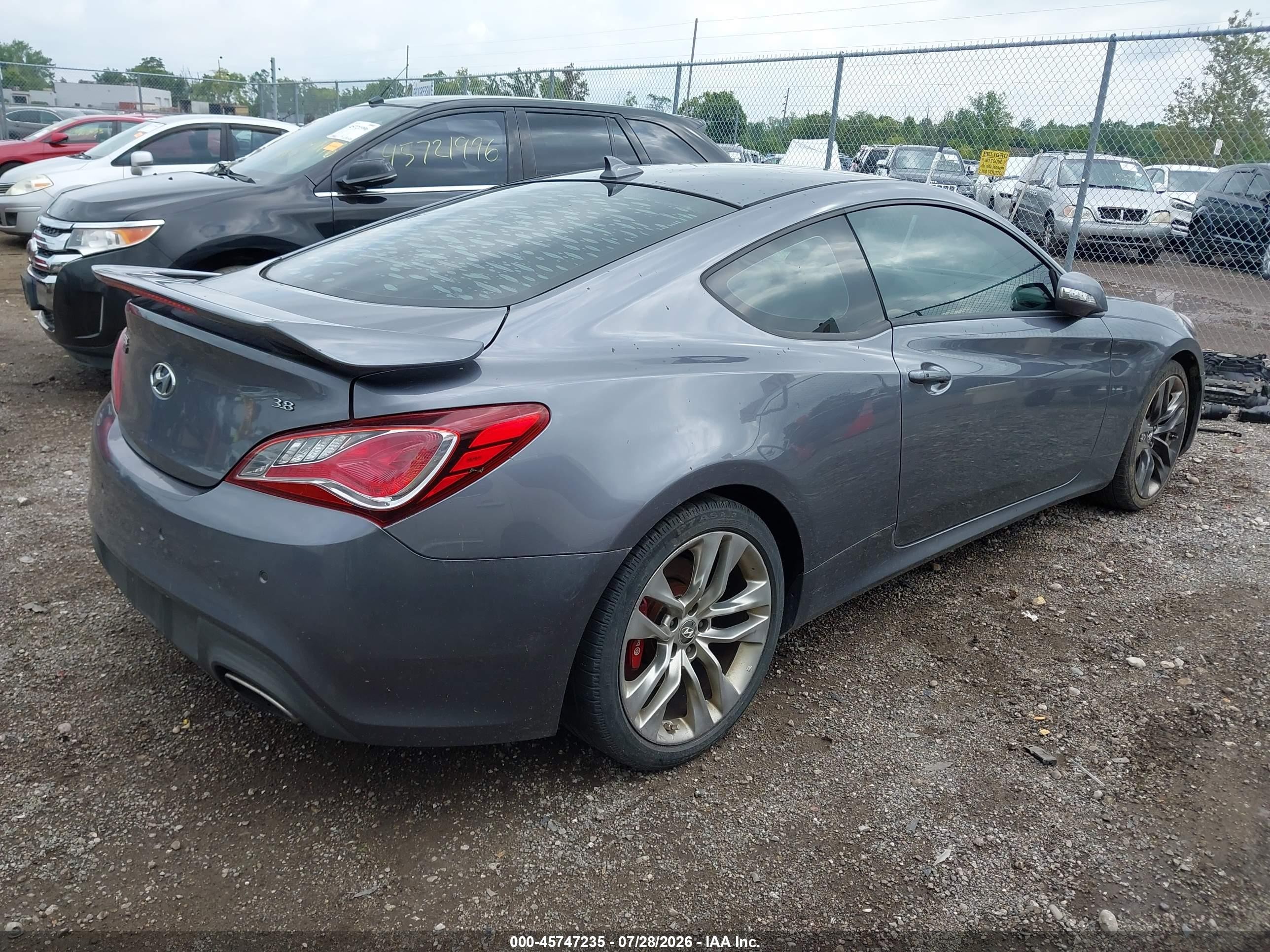 2015 Hyundai Genesis 3.8 Ultimate Серый vin: KMHHU6KJ6FU128370