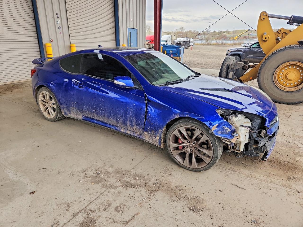 2013 Hyundai Genesis Coupe 3.8 Track Blue vin: KMHHU6KJ7DU080424