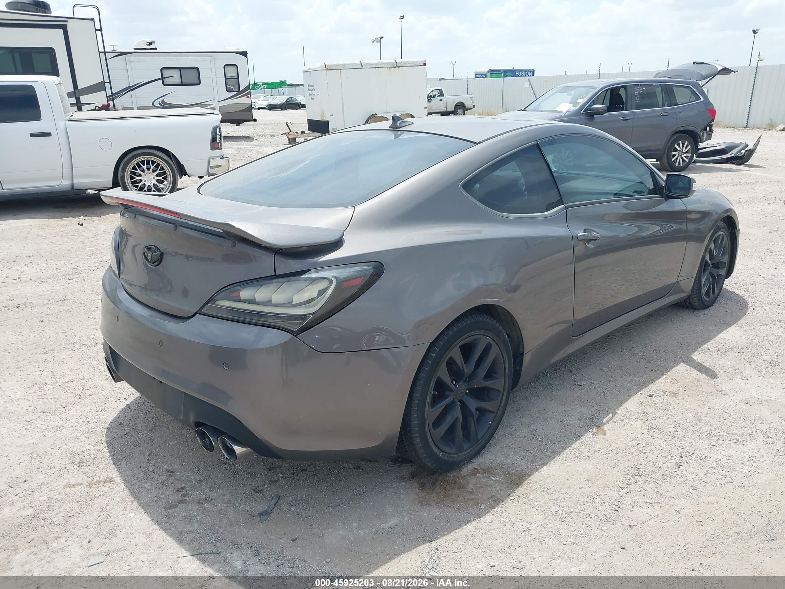 2013 Hyundai Genesis 3.8 Grand Touring Gray vin: KMHHU6KJ7DU102017