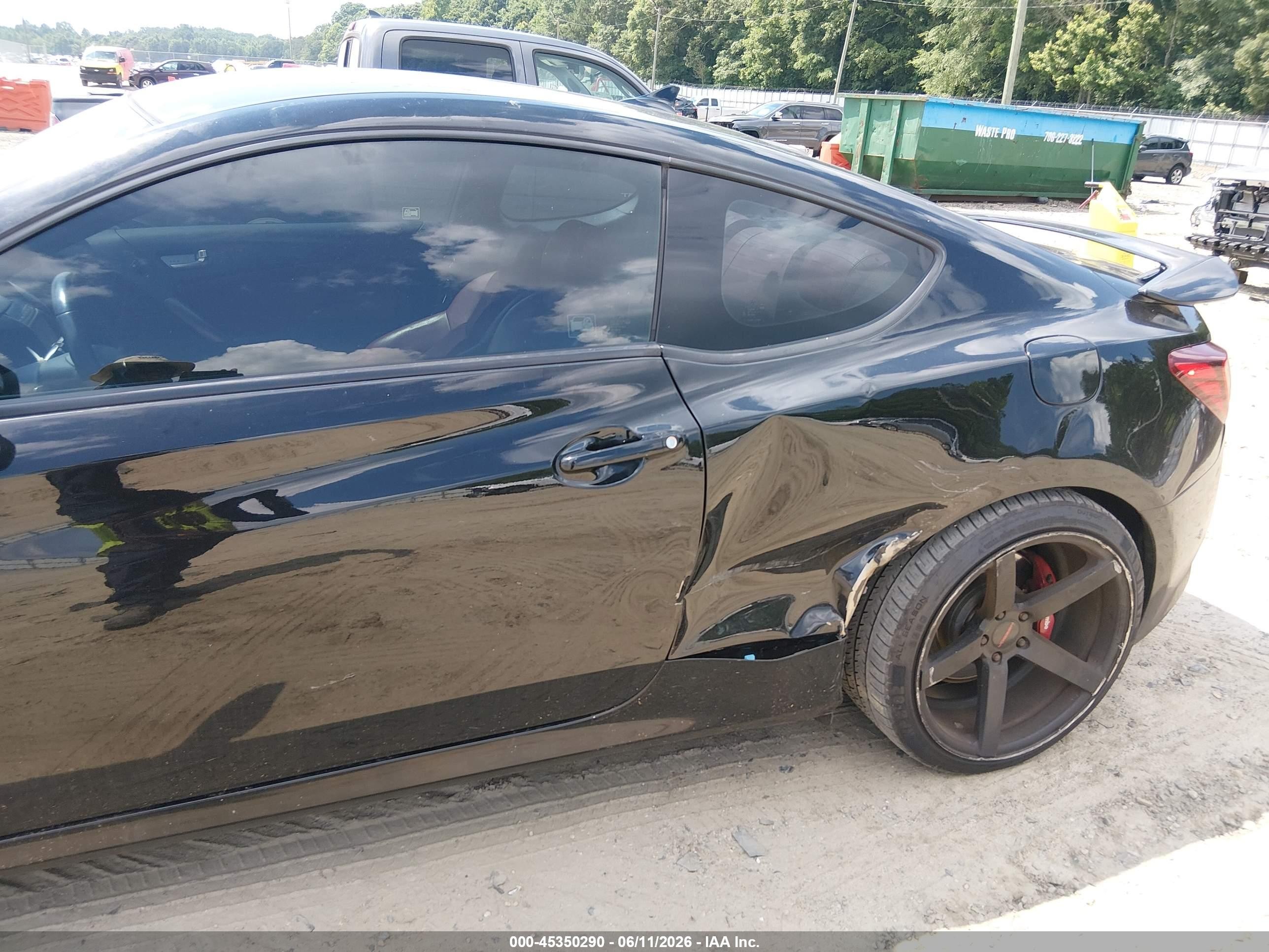 2013 Hyundai Genesis 3.8 R-spec Черный vin: KMHHU6KJ7DU107752