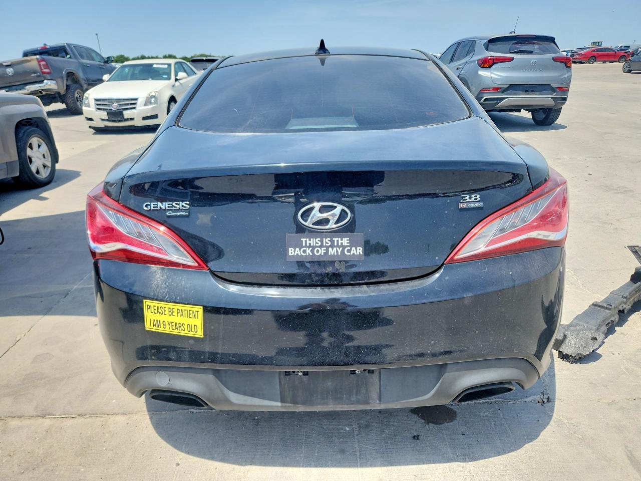 2013 Hyundai Genesis Coupe 3.8 R-spec Black vin: KMHHU6KJ7DU113292
