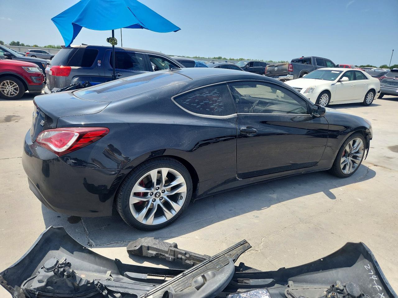 2013 Hyundai Genesis Coupe 3.8 R-spec Black vin: KMHHU6KJ7DU113292