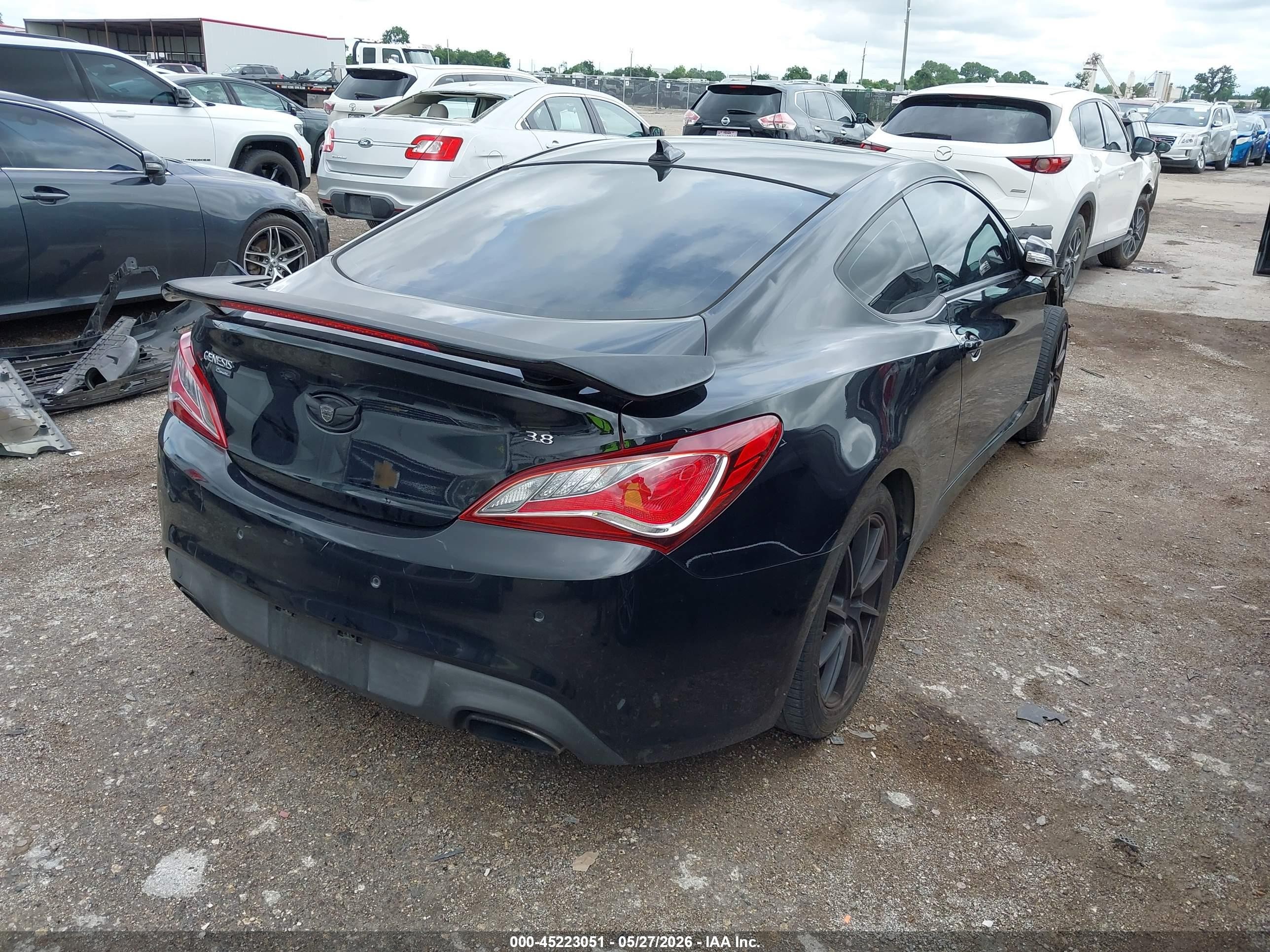 2014 Hyundai Genesis 3.8 Ultimate Черный vin: KMHHU6KJ7EU113374