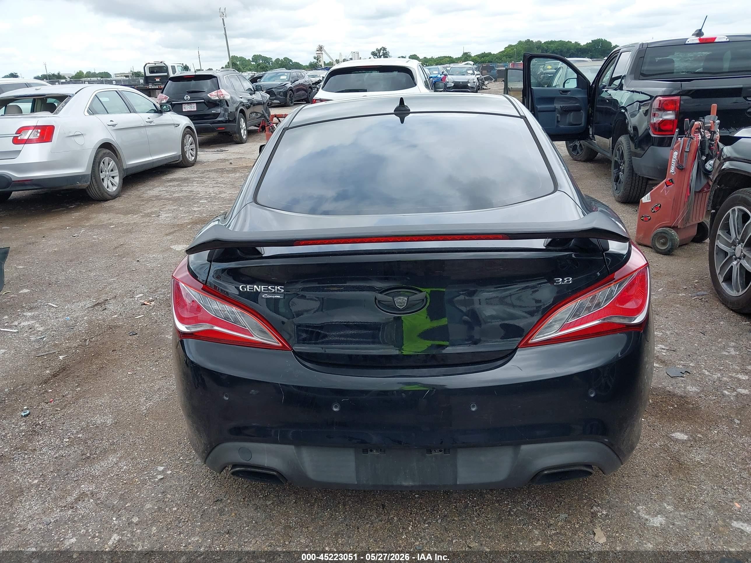 2014 Hyundai Genesis 3.8 Ultimate Черный vin: KMHHU6KJ7EU113374