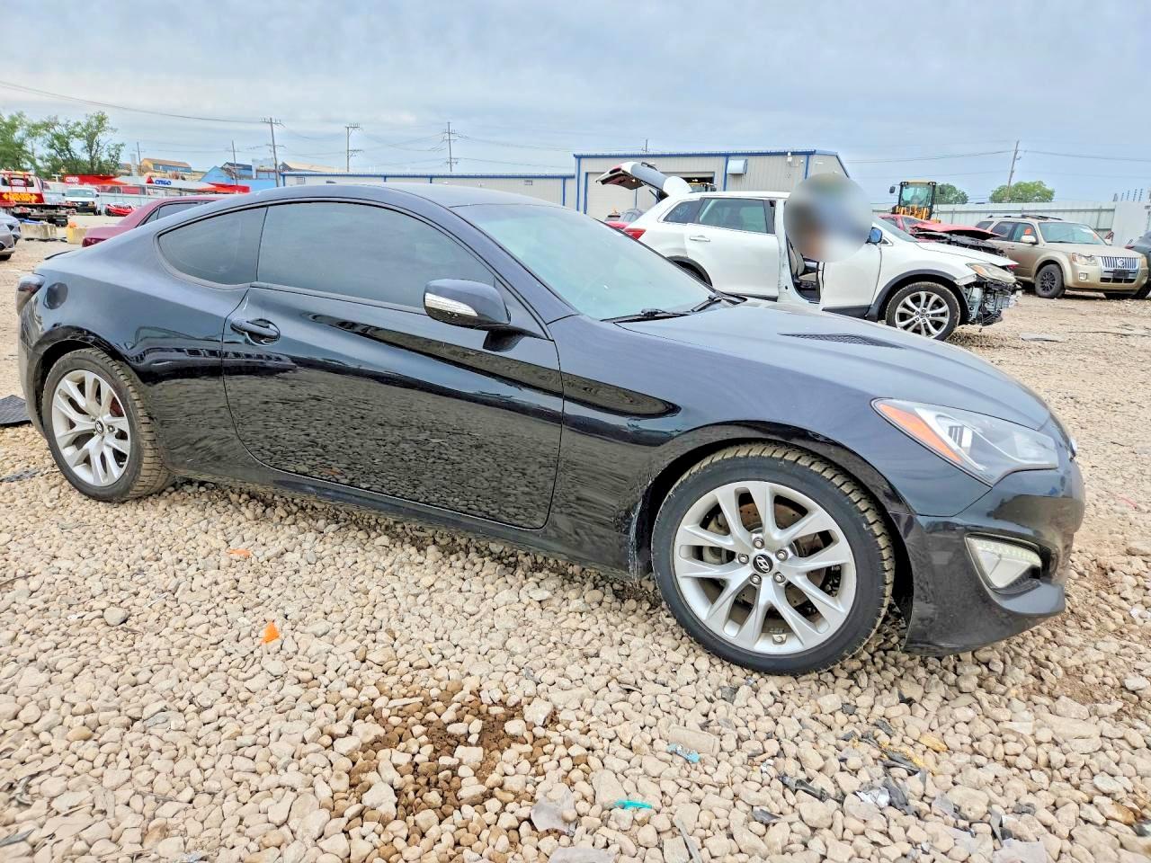 2015 Hyundai Genesis Coupe 3.8 Black vin: KMHHU6KJ7FU122917
