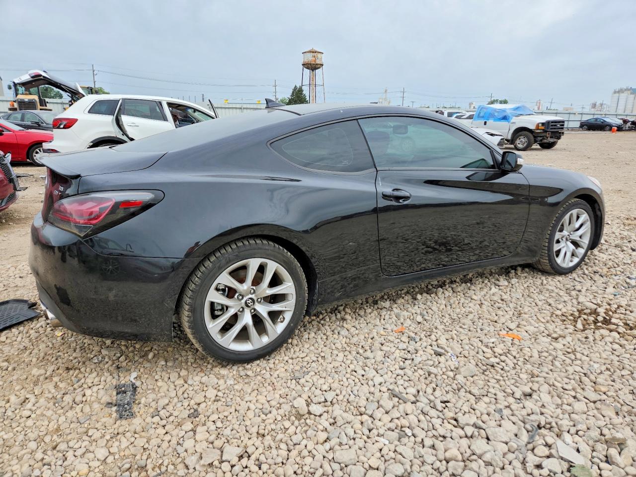 2015 Hyundai Genesis Coupe 3.8 Black vin: KMHHU6KJ7FU122917