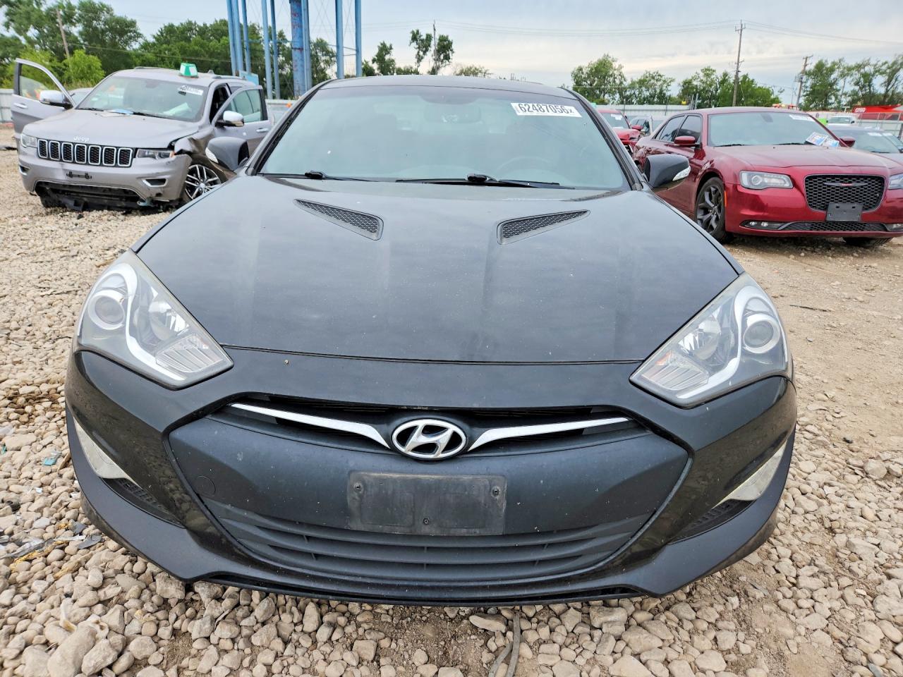 2015 Hyundai Genesis Coupe 3.8 Black vin: KMHHU6KJ7FU122917