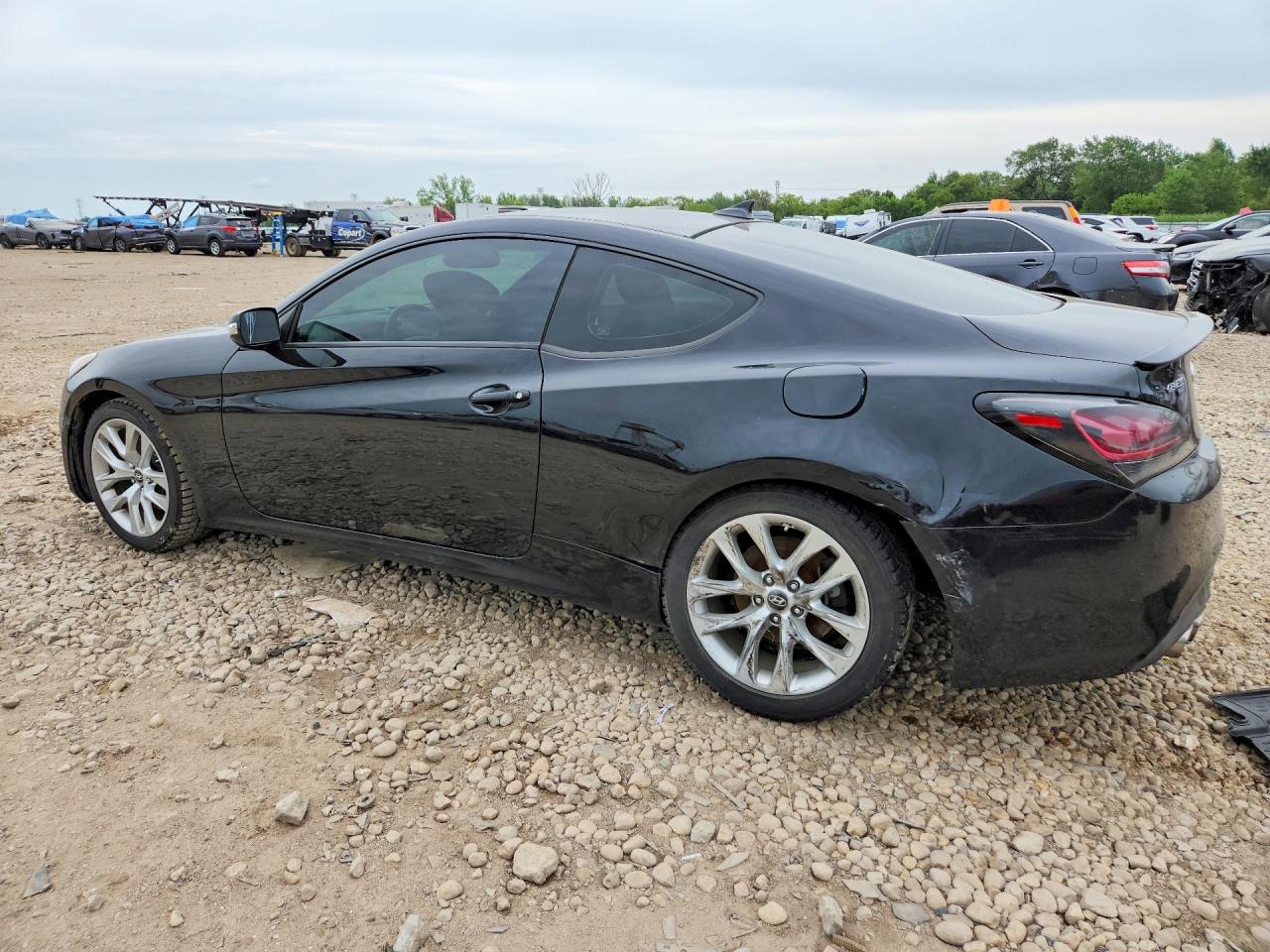 2015 Hyundai Genesis Coupe 3.8 Black vin: KMHHU6KJ7FU122917