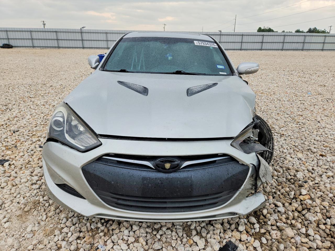 2013 Hyundai Genesis Coupe 3.8l Silver vin: KMHHU6KJ8DU092131