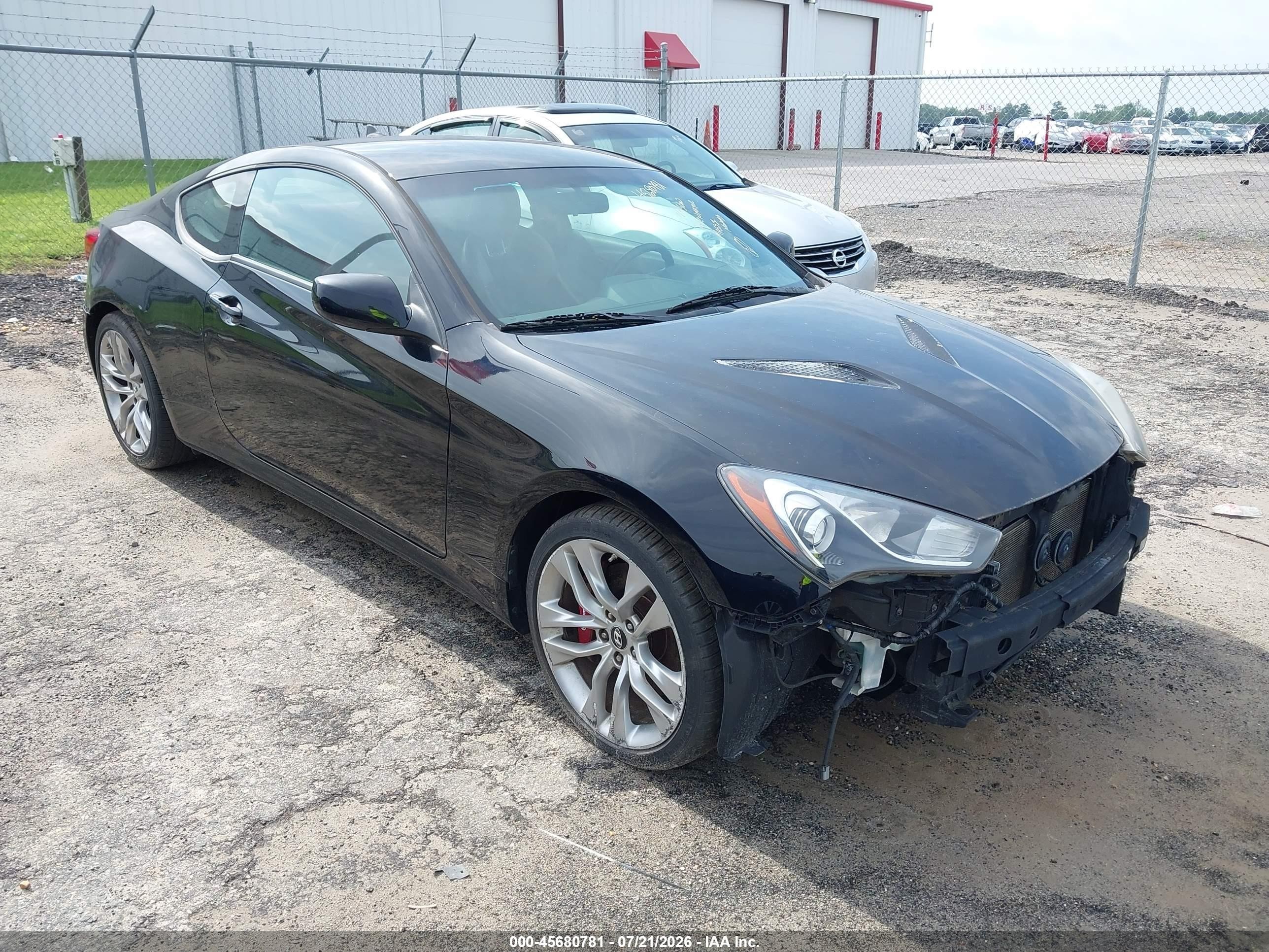 2013 Hyundai Genesis 3.8 R-spec Black vin: KMHHU6KJ8DU096230