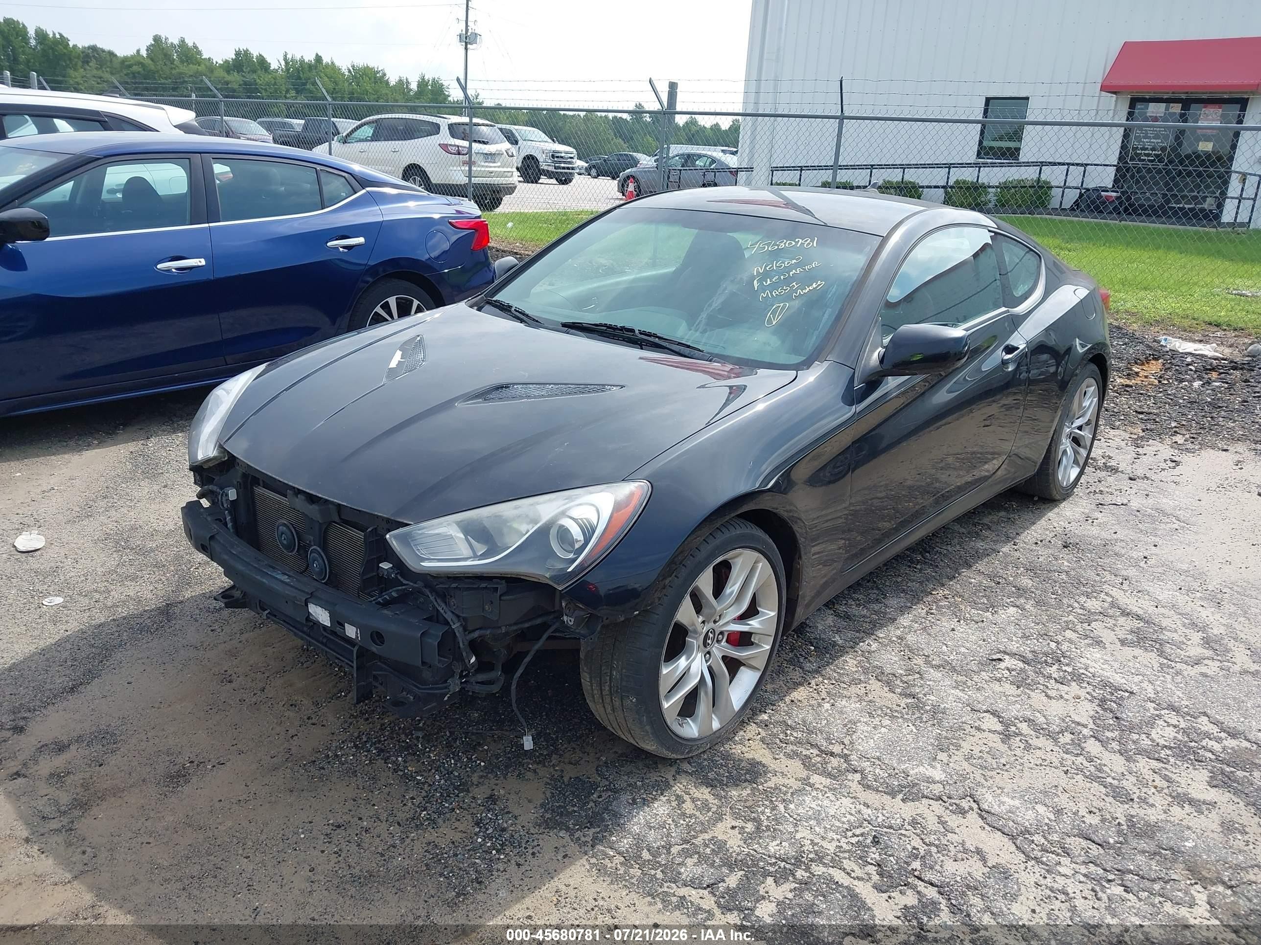 2013 Hyundai Genesis 3.8 R-spec Black vin: KMHHU6KJ8DU096230