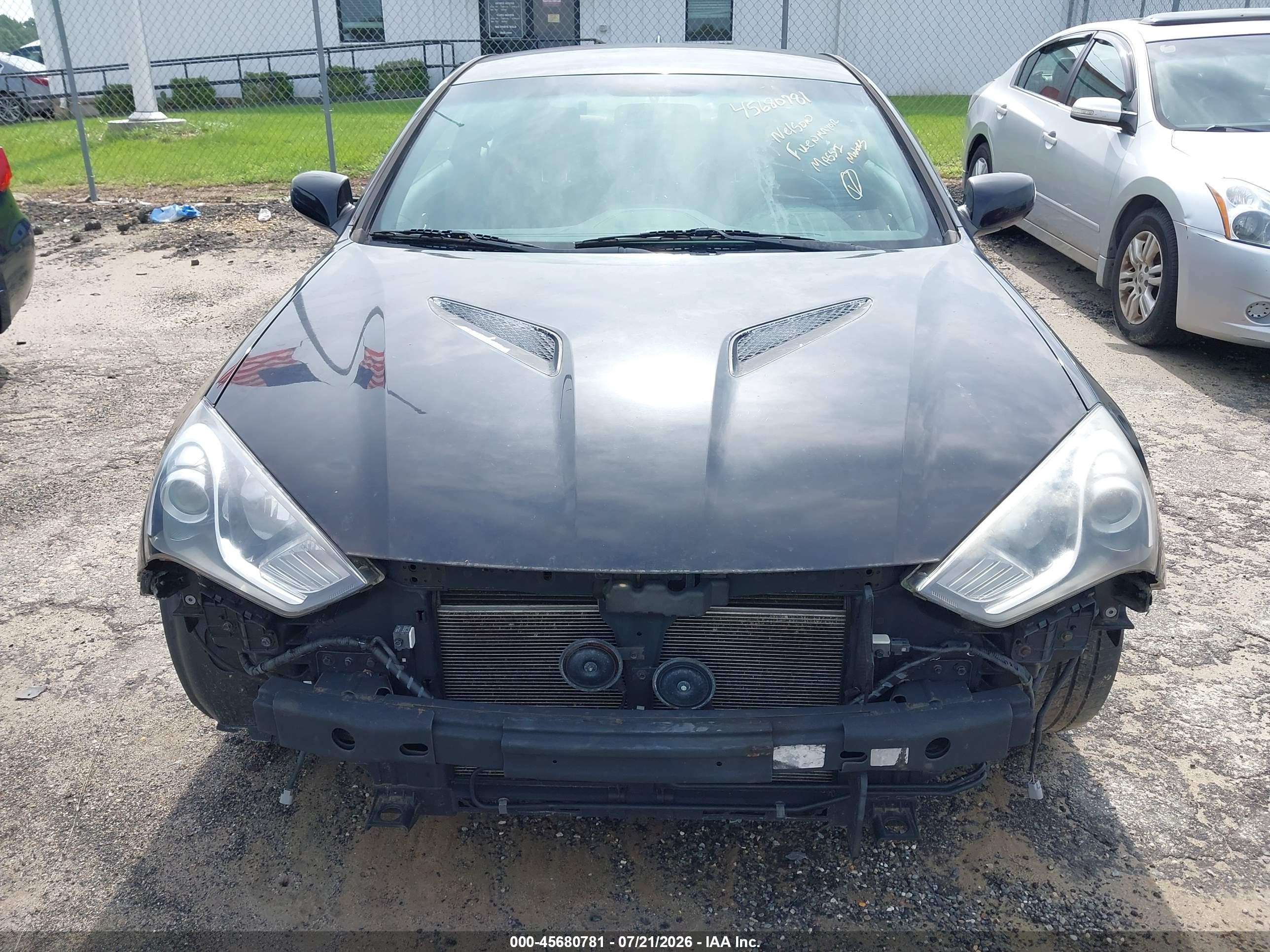 2013 Hyundai Genesis 3.8 R-spec Black vin: KMHHU6KJ8DU096230