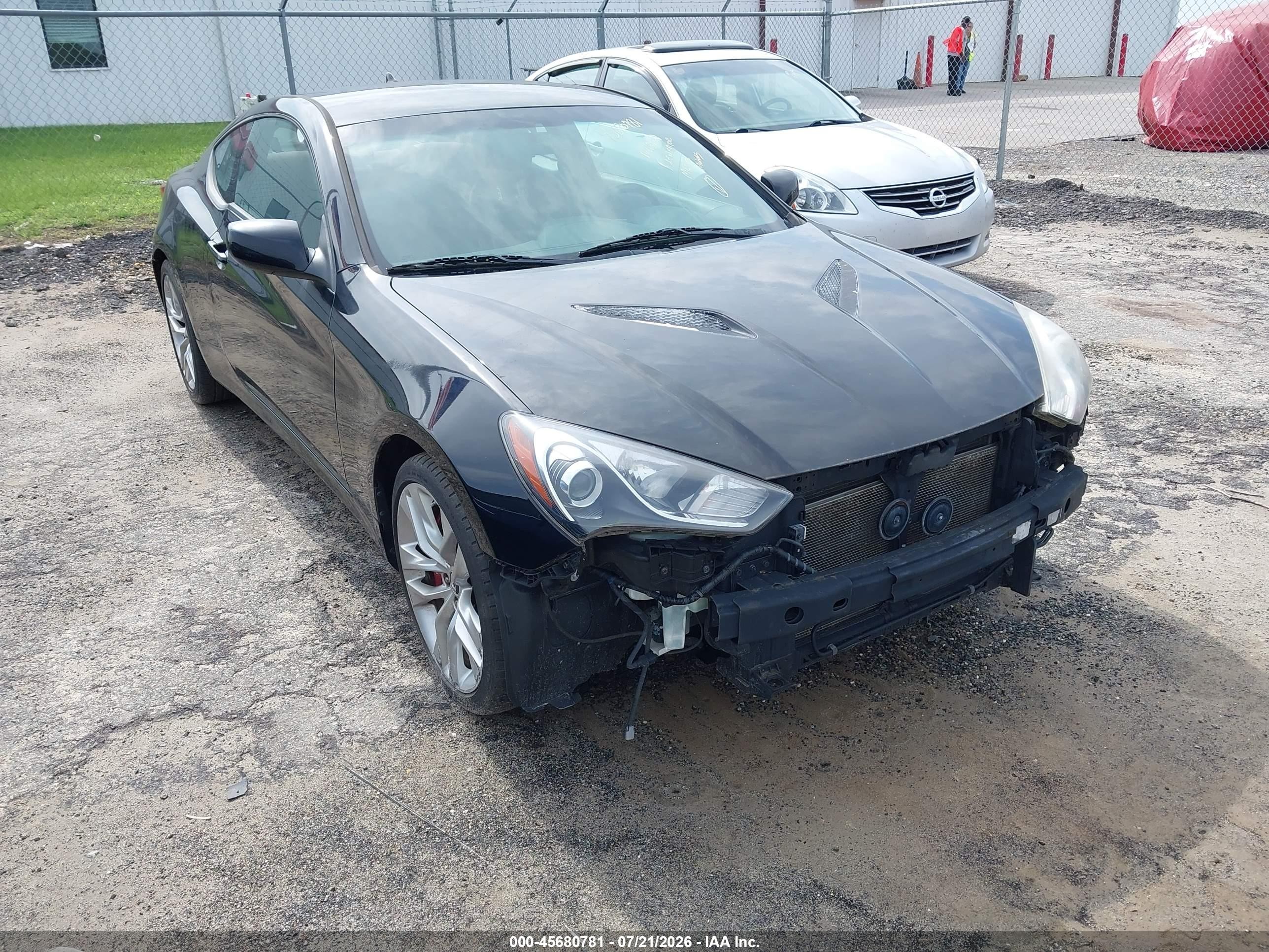 2013 Hyundai Genesis 3.8 R-spec Black vin: KMHHU6KJ8DU096230