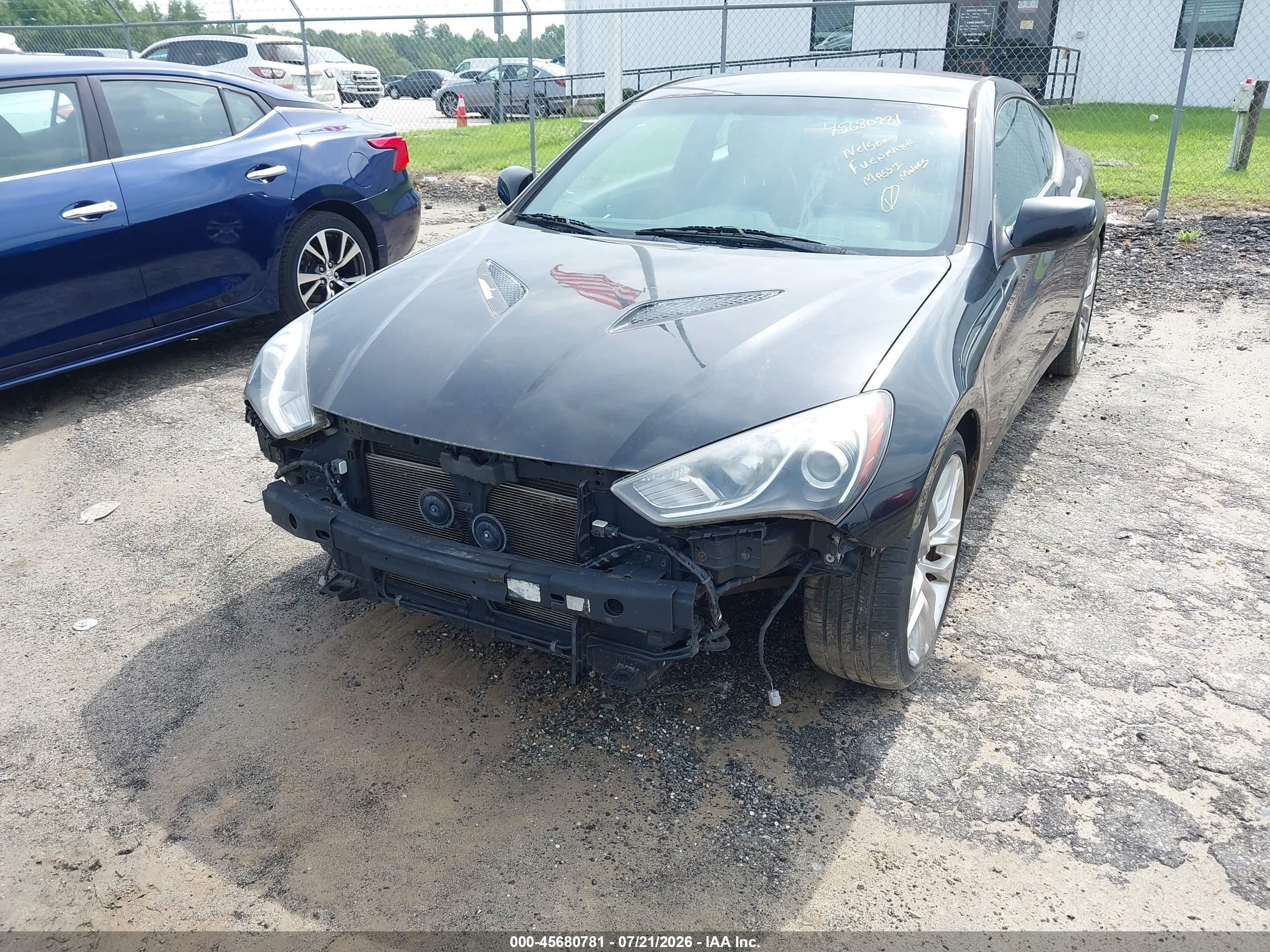 2013 Hyundai Genesis 3.8 R-spec Black vin: KMHHU6KJ8DU096230