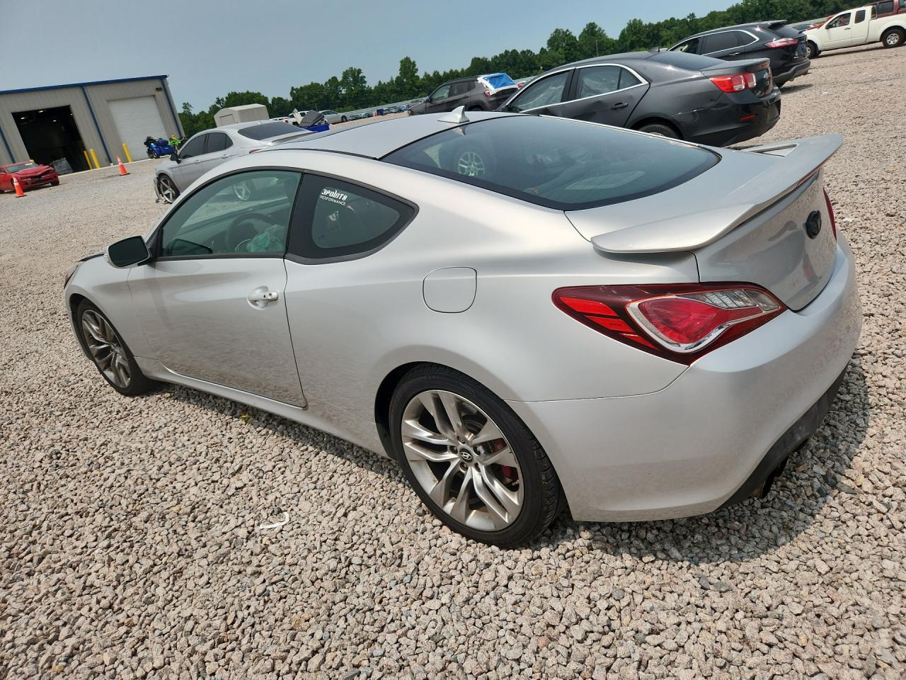 2013 Hyundai Genesis Coupe 3.8l Silver vin: KMHHU6KJ8DU112488
