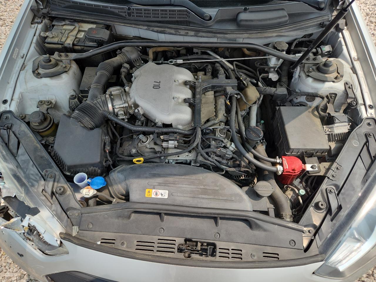 2013 Hyundai Genesis Coupe 3.8l Silver vin: KMHHU6KJ8DU112488