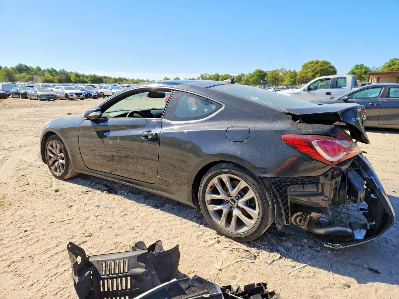 2014 Hyundai Genesis Coupe 3.8l Black vin: KMHHU6KJ8EU115277