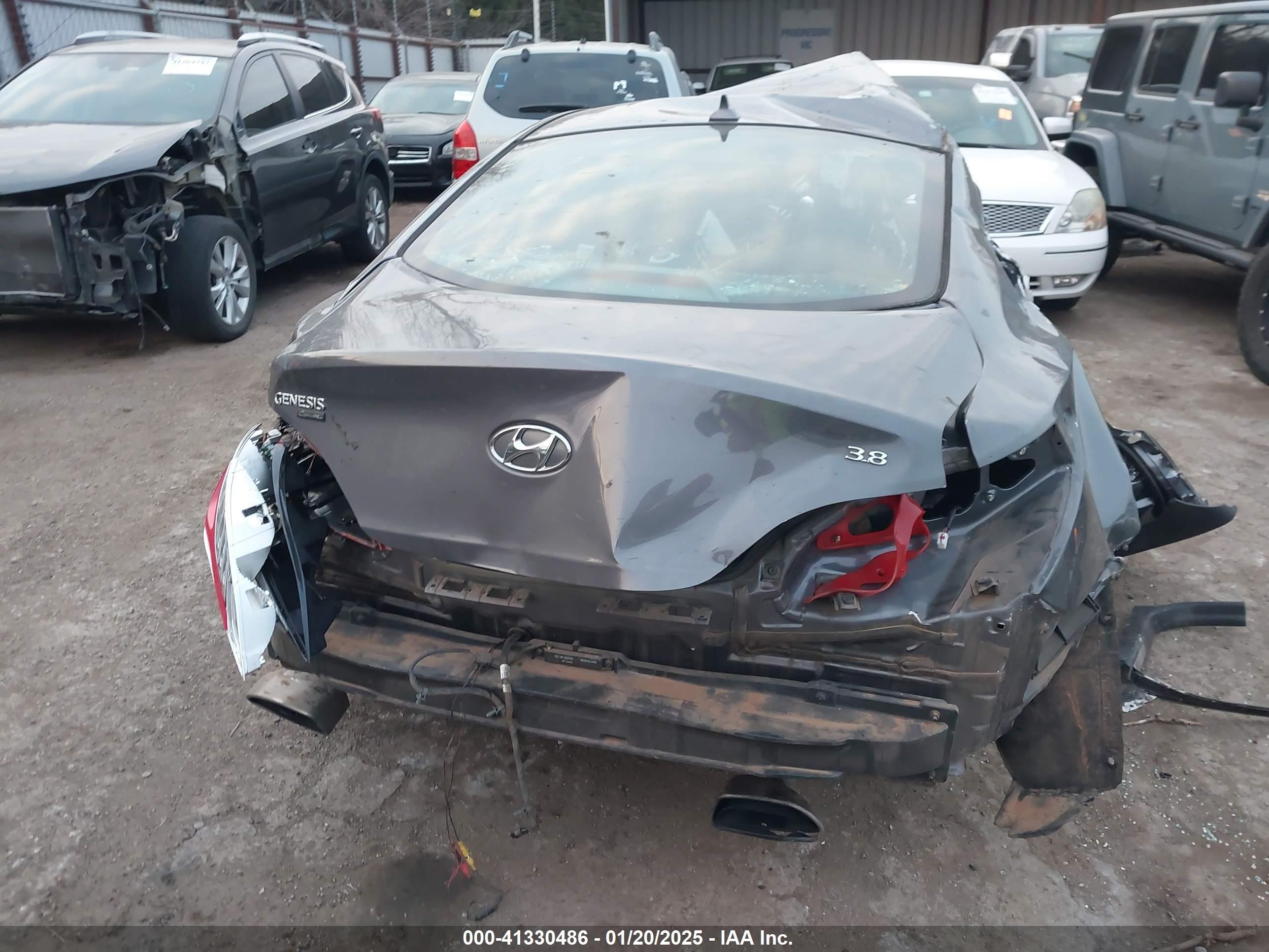 2015 Hyundai Genesis   Gray vin: KMHHU6KJ8FU124823