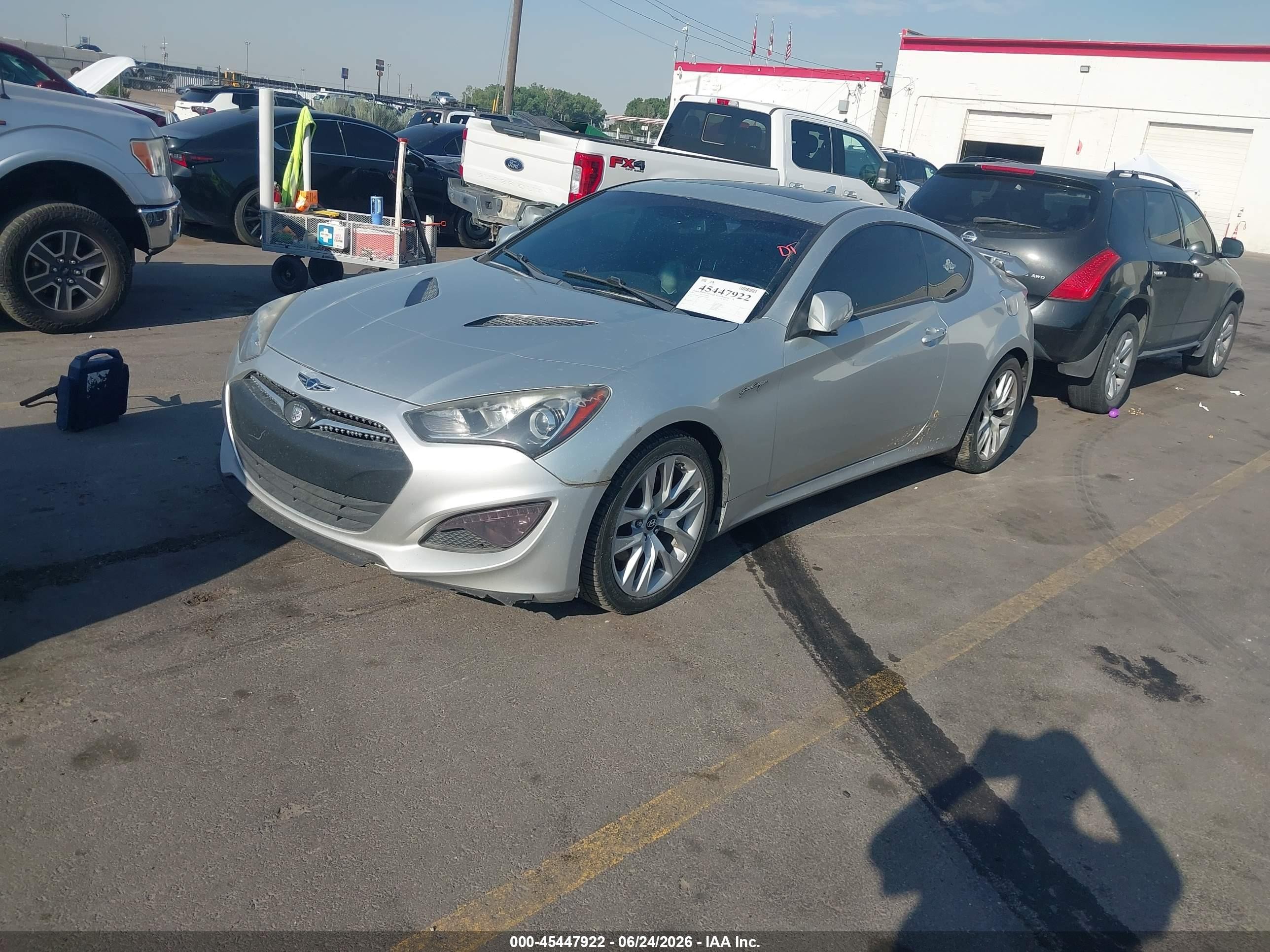 2013 Hyundai Genesis 3.8 Grand Touring Silver vin: KMHHU6KJ9DU105579