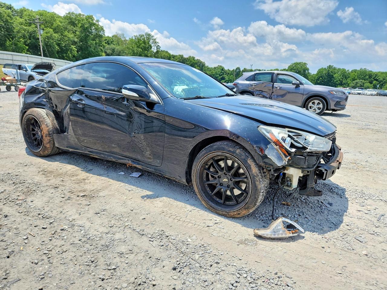 2013 Hyundai Genesis Coupe 3.8l Black vin: KMHHU6KJ9DU109809