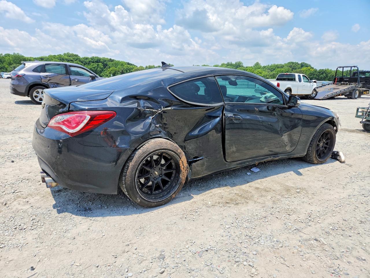 2013 Hyundai Genesis Coupe 3.8l Black vin: KMHHU6KJ9DU109809