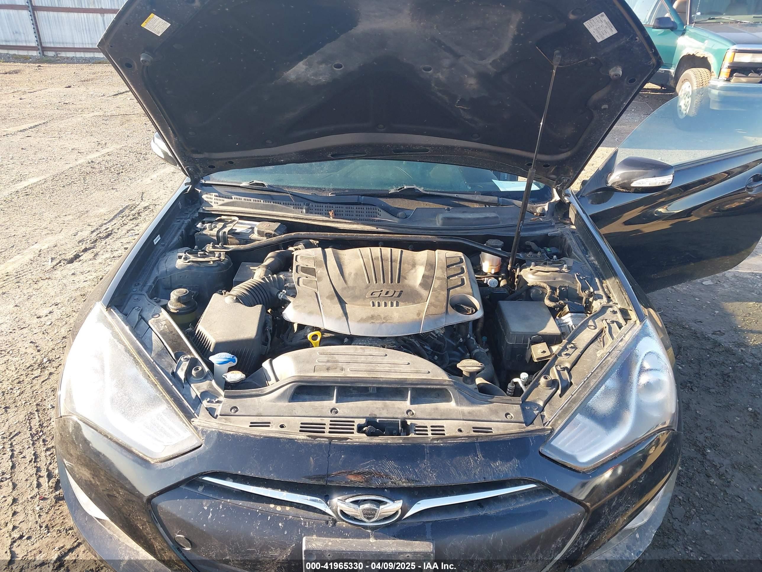 2015 Hyundai Genesis 3.8 Ultimate Черный vin: KMHHU6KJ9FU124295