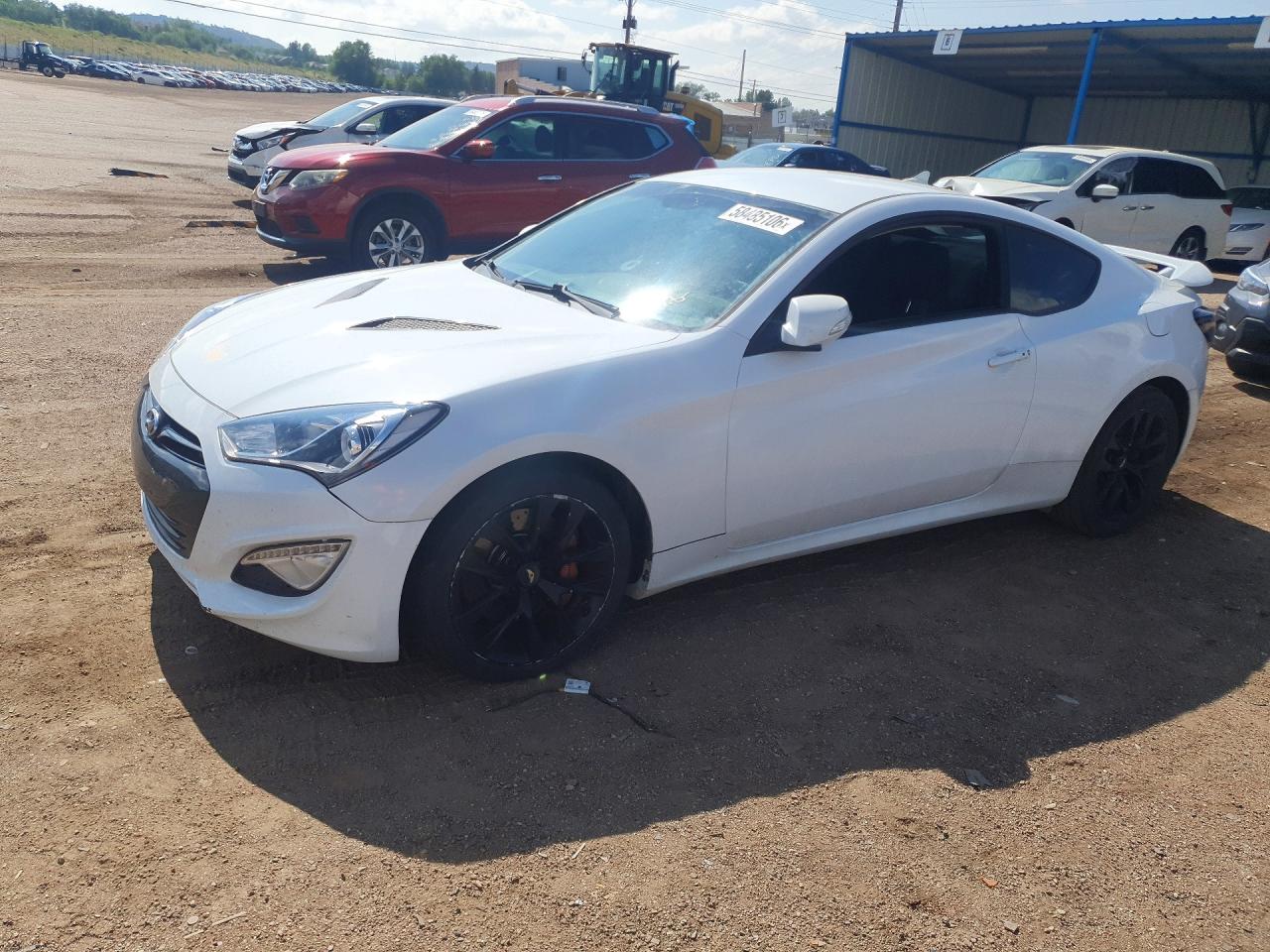 2015 Hyundai Genesis Coupe 3.8 White vin: KMHHU6KJ9FU124894