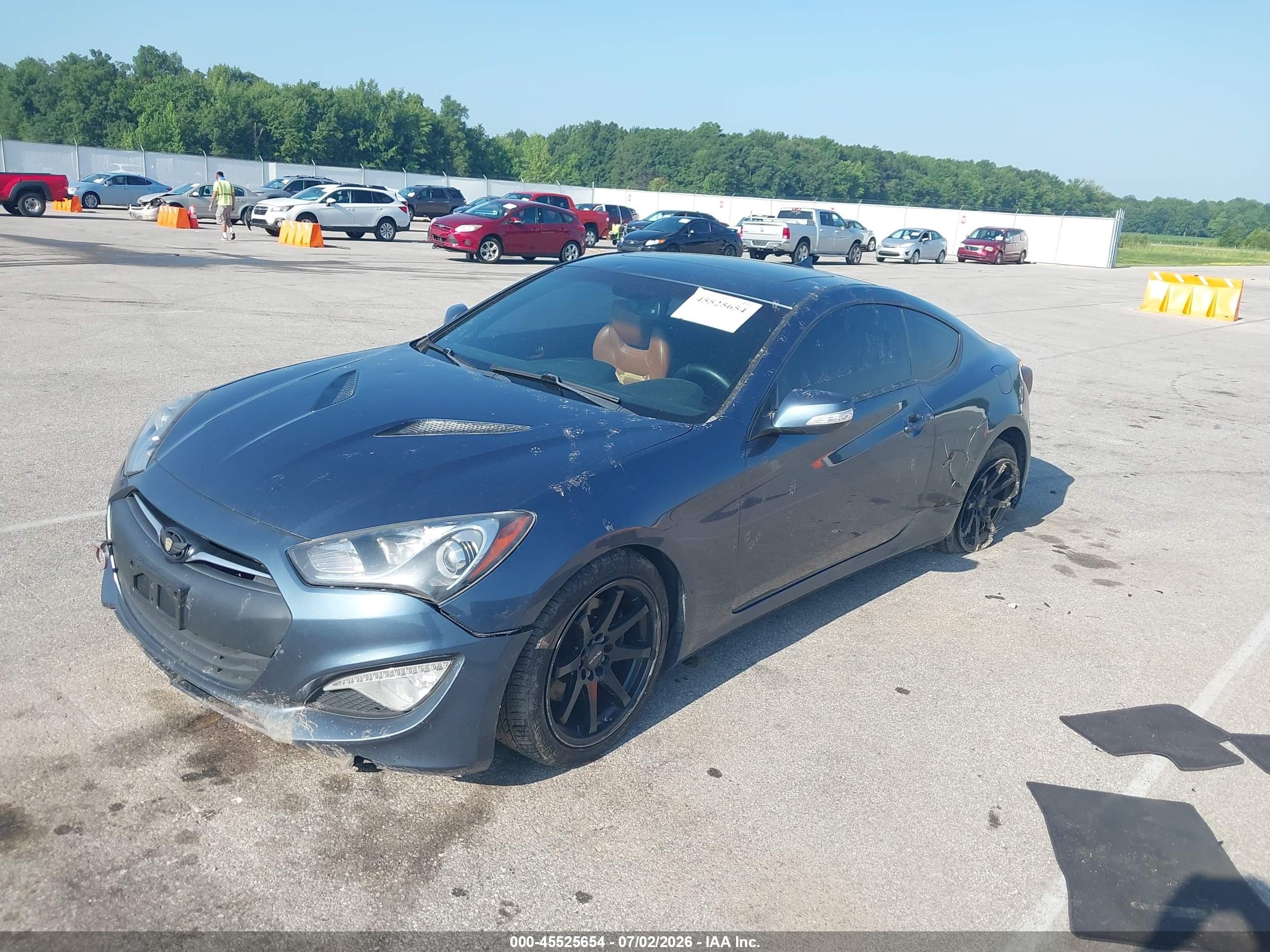 2013 Hyundai Genesis 3.8 Grand Touring Blue vin: KMHHU6KJXDU087979