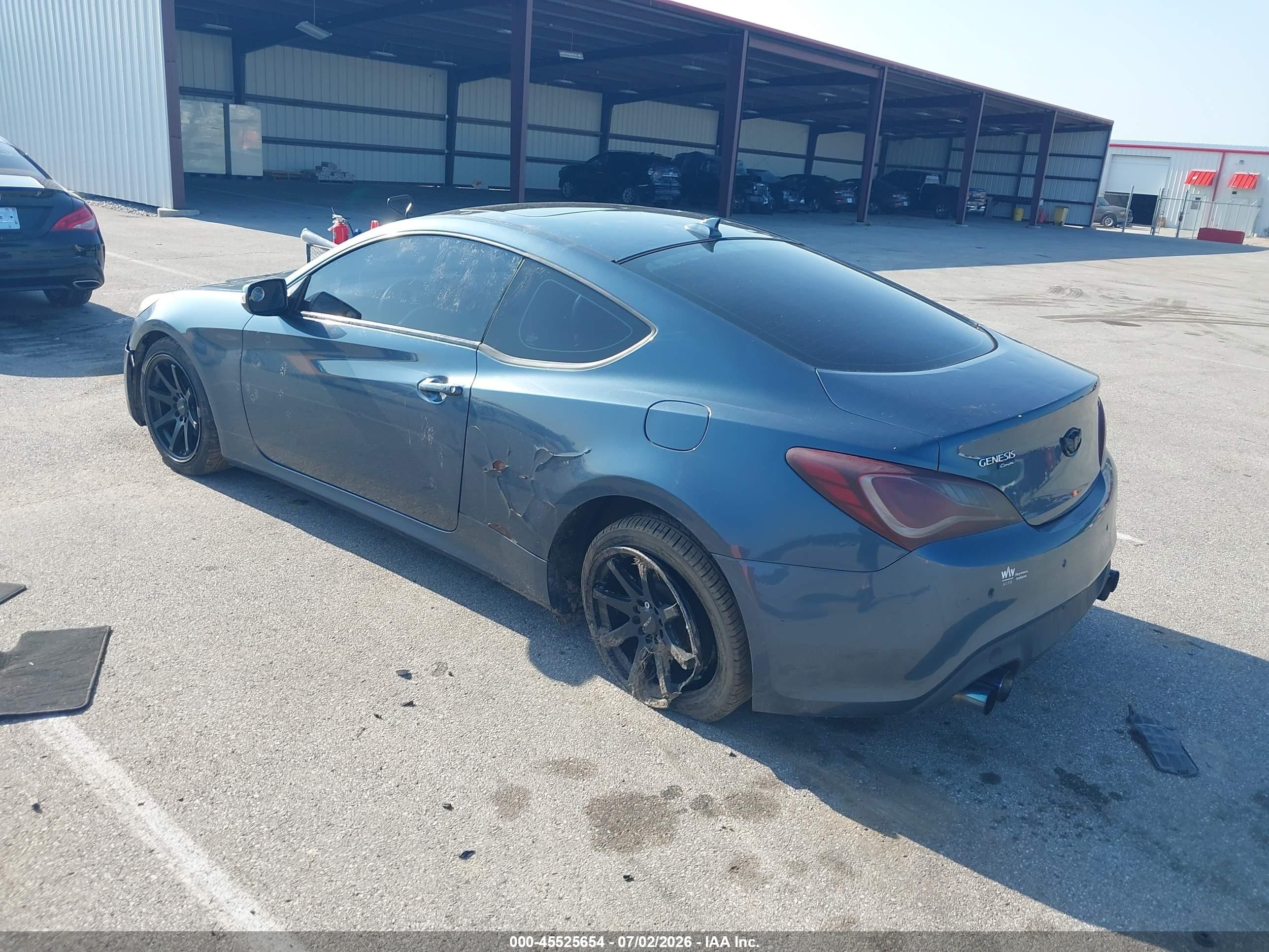 2013 Hyundai Genesis 3.8 Grand Touring Blue vin: KMHHU6KJXDU087979