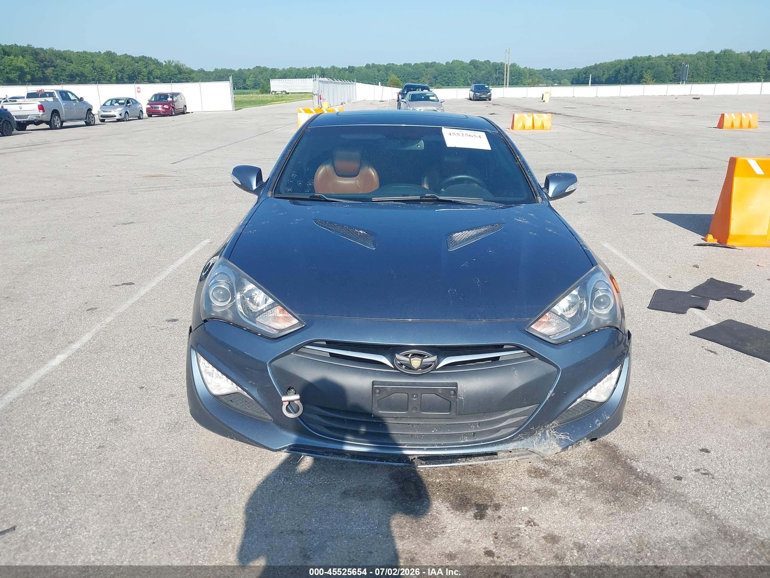 2013 Hyundai Genesis 3.8 Grand Touring Blue vin: KMHHU6KJXDU087979