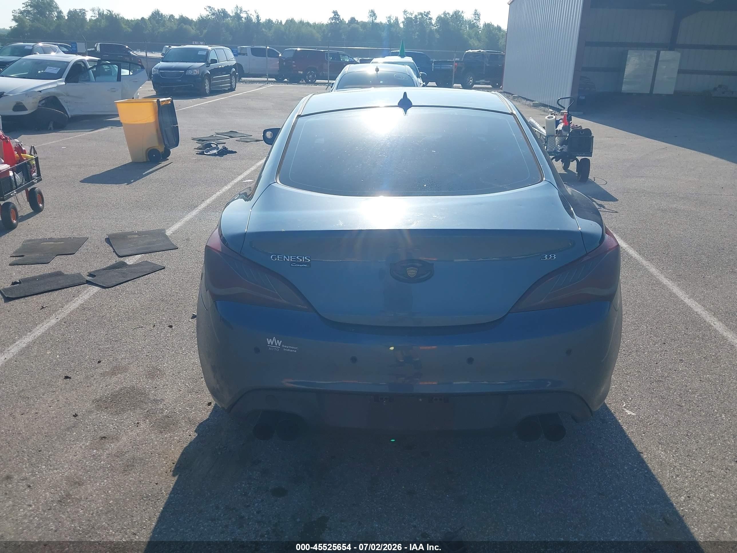 2013 Hyundai Genesis 3.8 Grand Touring Blue vin: KMHHU6KJXDU087979