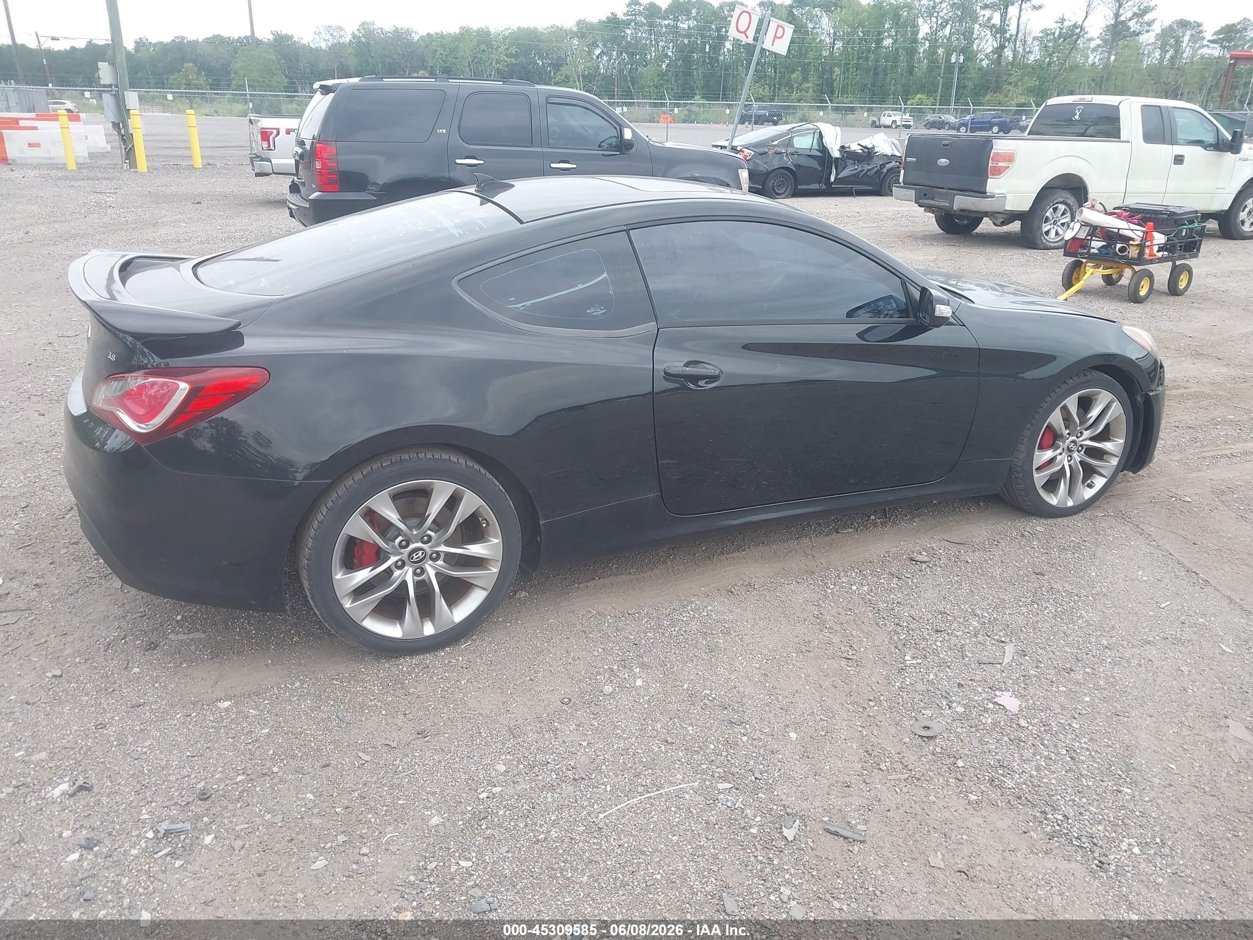2013 Hyundai Genesis 3.8 Track Black vin: KMHHU6KJXDU105882
